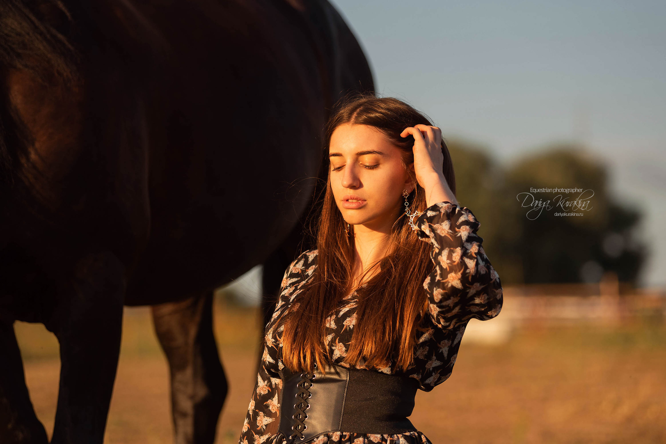 Юля и Корсар. Конный фотограф Куракина Дарья • Фотосессии с лошадьми