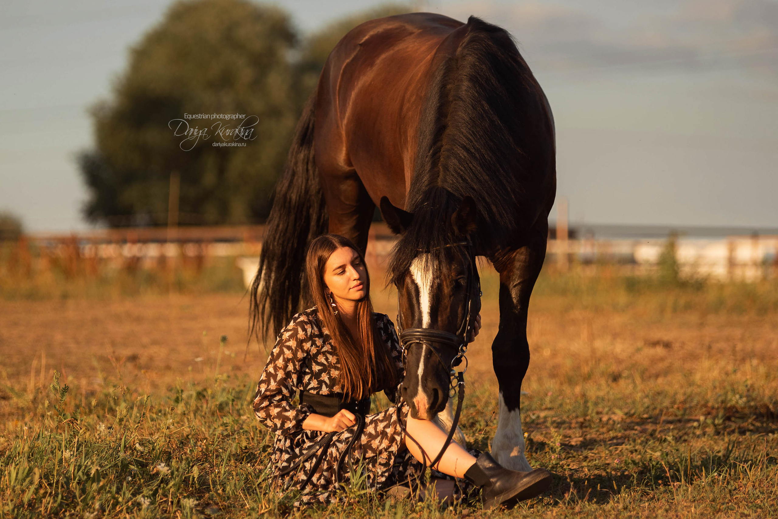 Юля и Корсар. Конный фотограф Куракина Дарья • Фотосессии с лошадьми