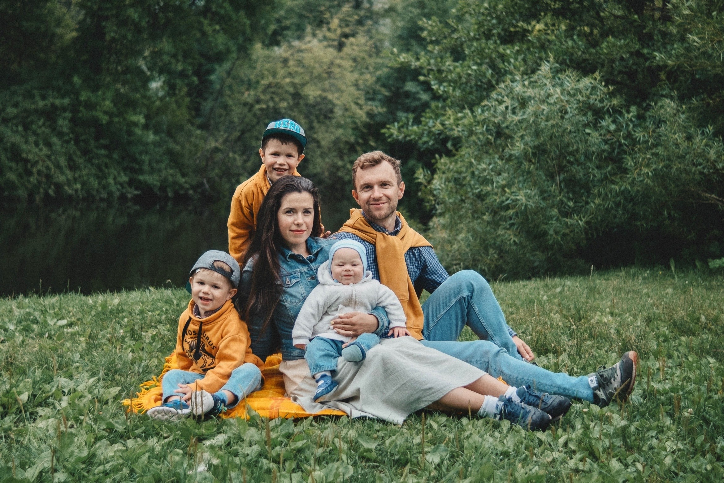 Юля, Саша и мальчики. Фотограф Елена Малыгина, Санкт-Петербург