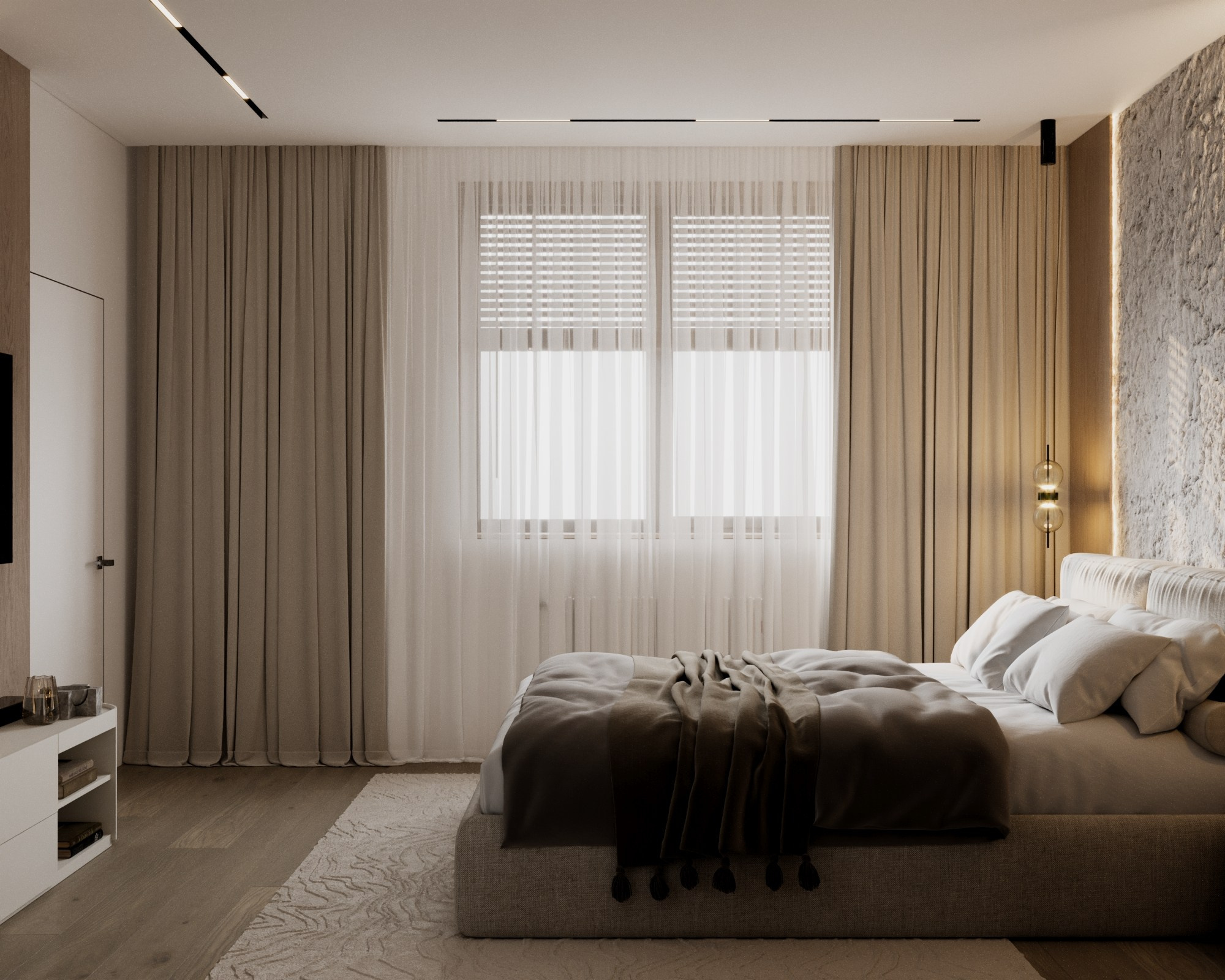 Спальная комната. Визуализатор Векшина Елена