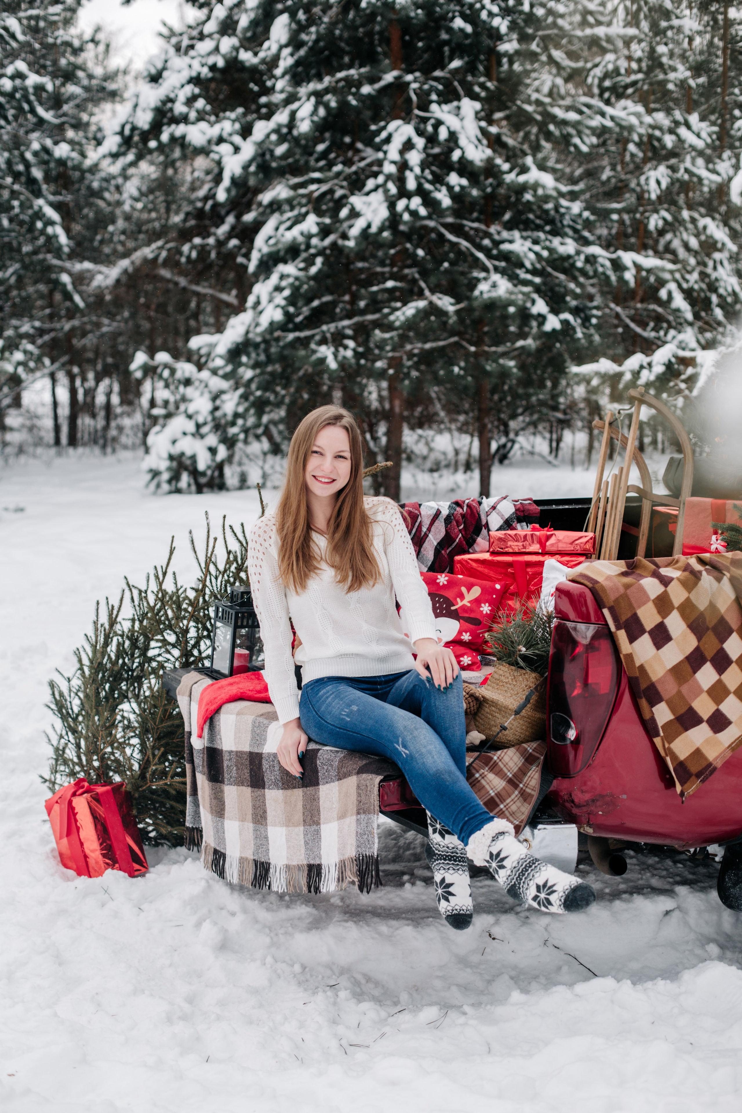 Даша, Настя (красный пикап и не только :). Семейный и свадебный фотограф в Воронеже Майя Добровольская