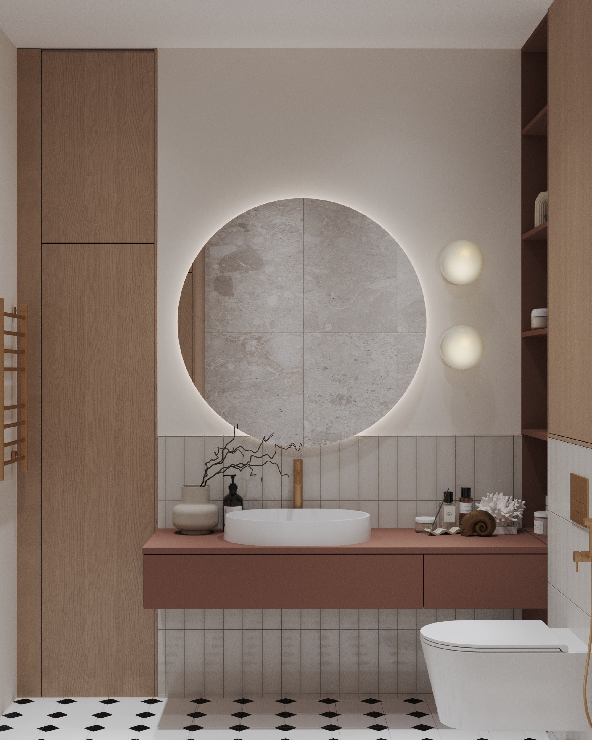 Дизайн-проект Лучезарный-2 г.Геленджик. Дизайн интерьеров, 3D визуализации