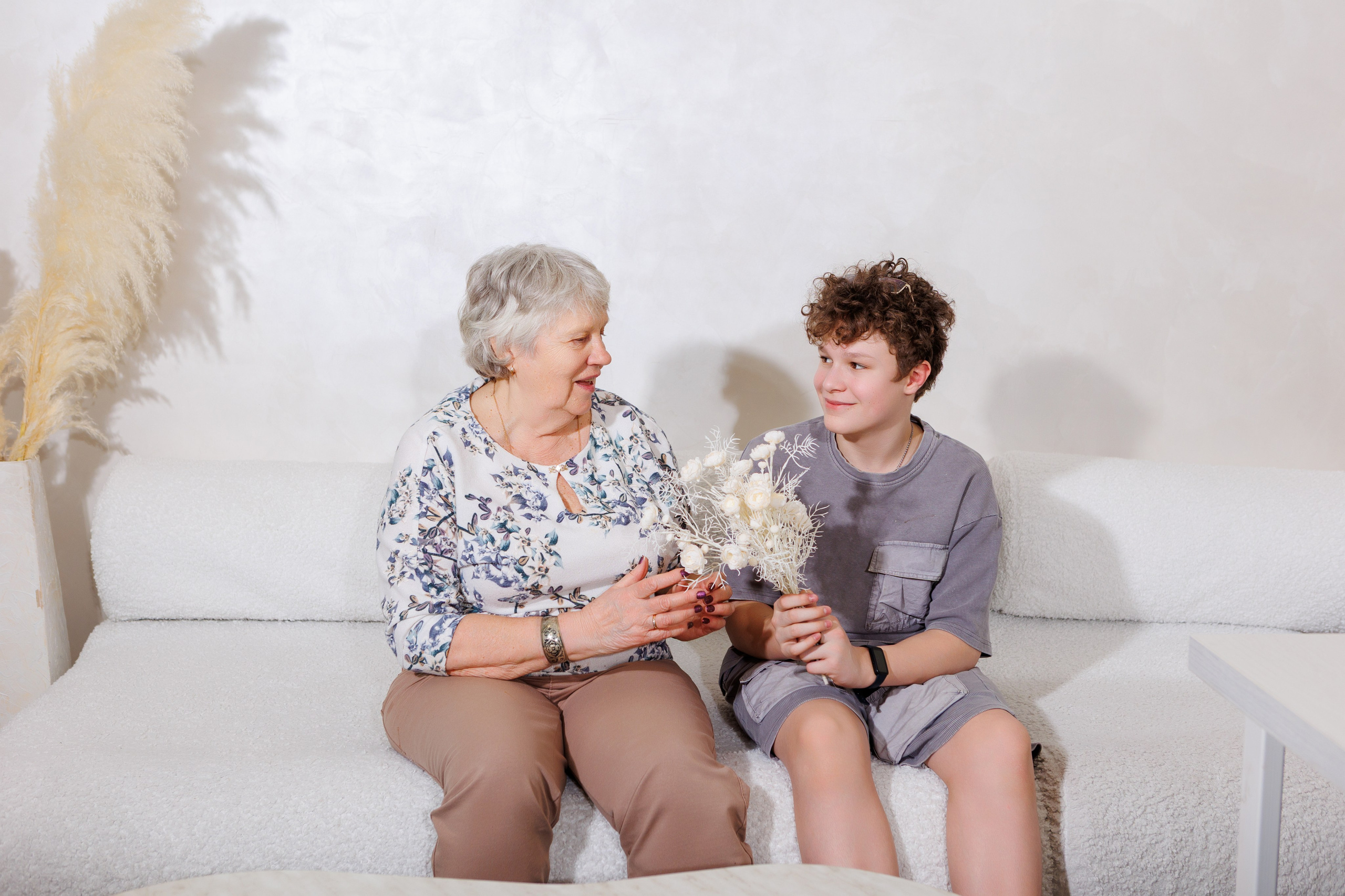 Любимая бабушка Ольга с внуком. Фотограф в Санкт-Петербурге