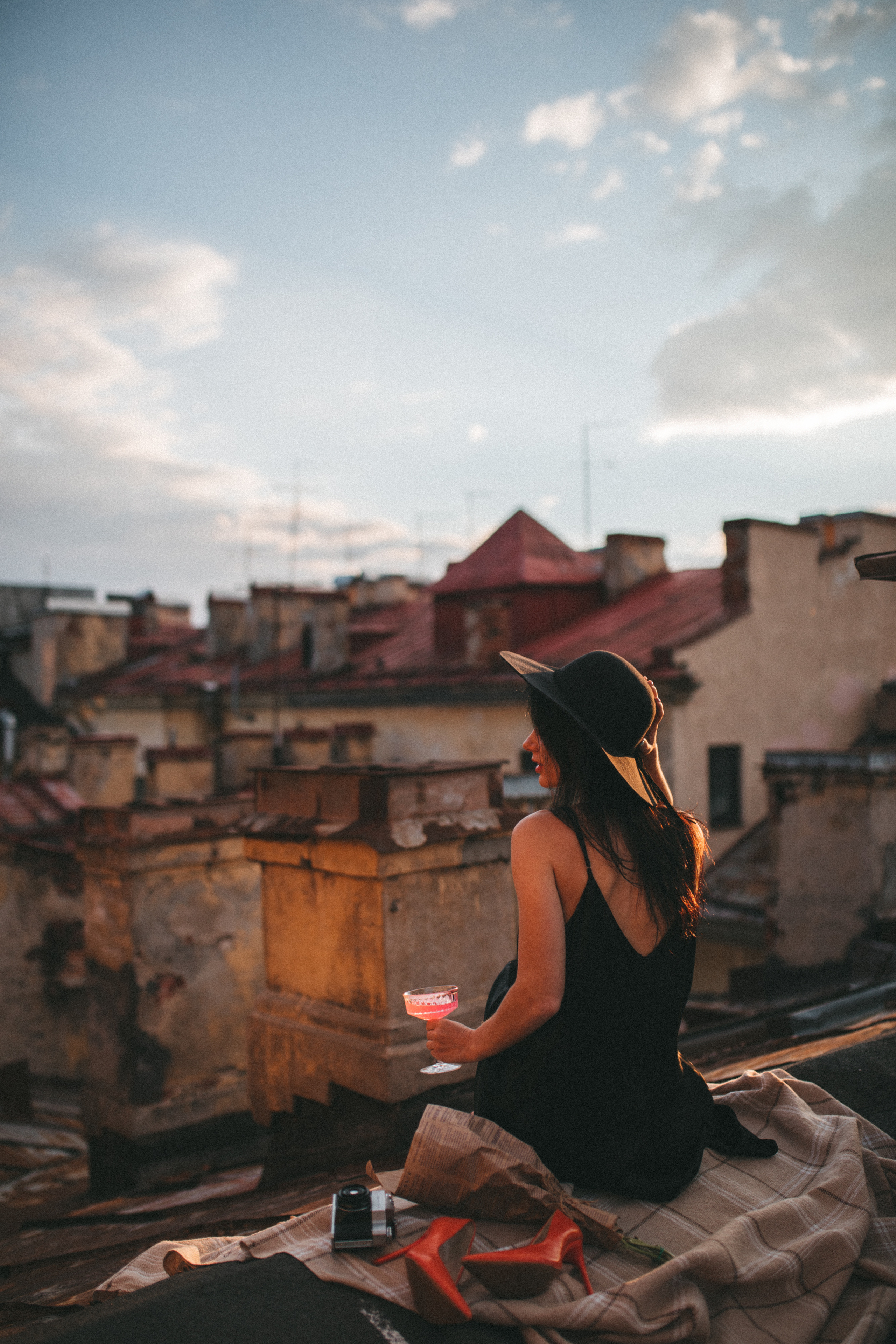 Арина. Крыша. Фотограф в Санкт-Петербурге Матвиенко Яна