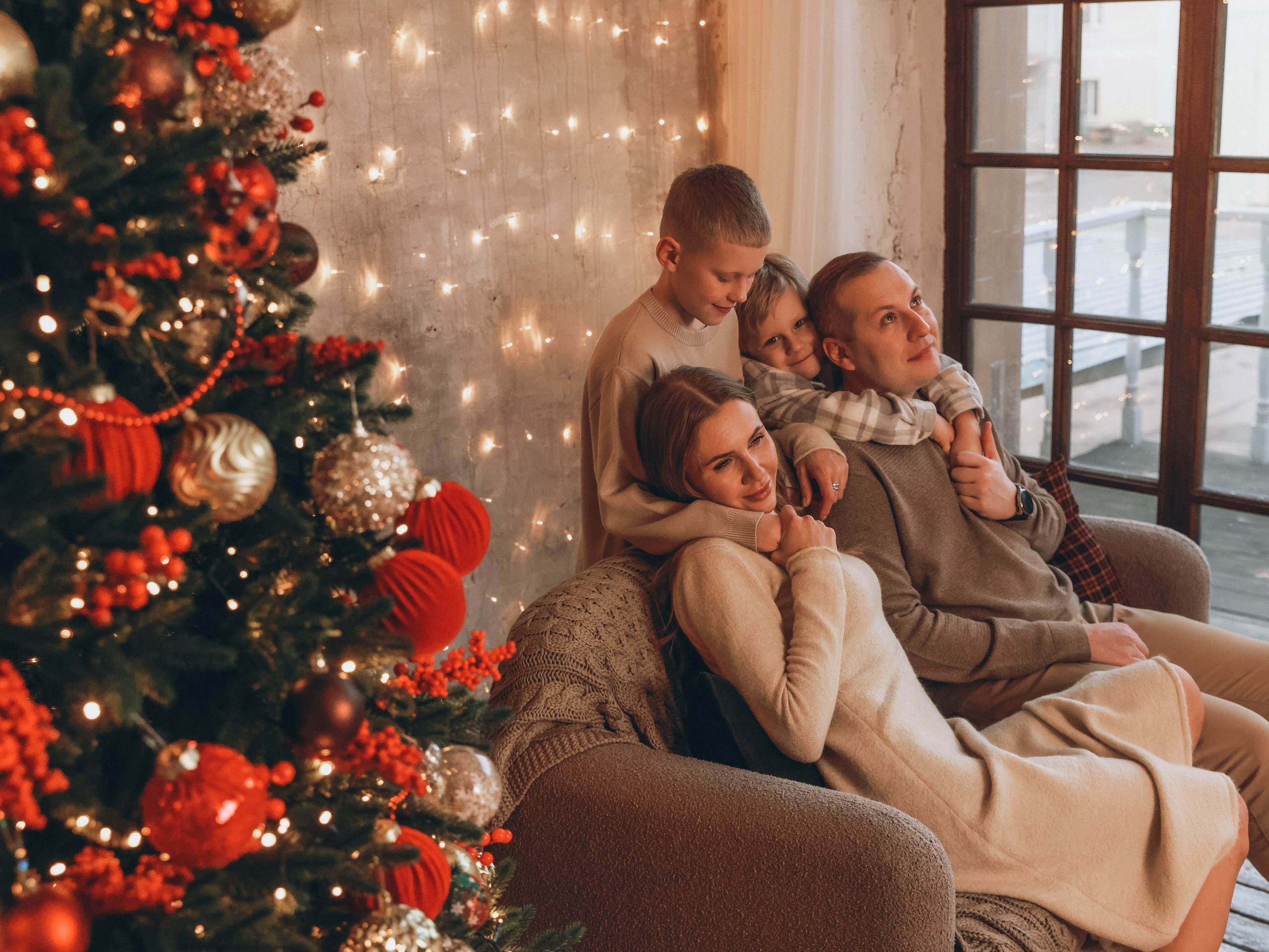 Вечерная семейная новогодняя. Мультифотограф Динара Ахмедзянова