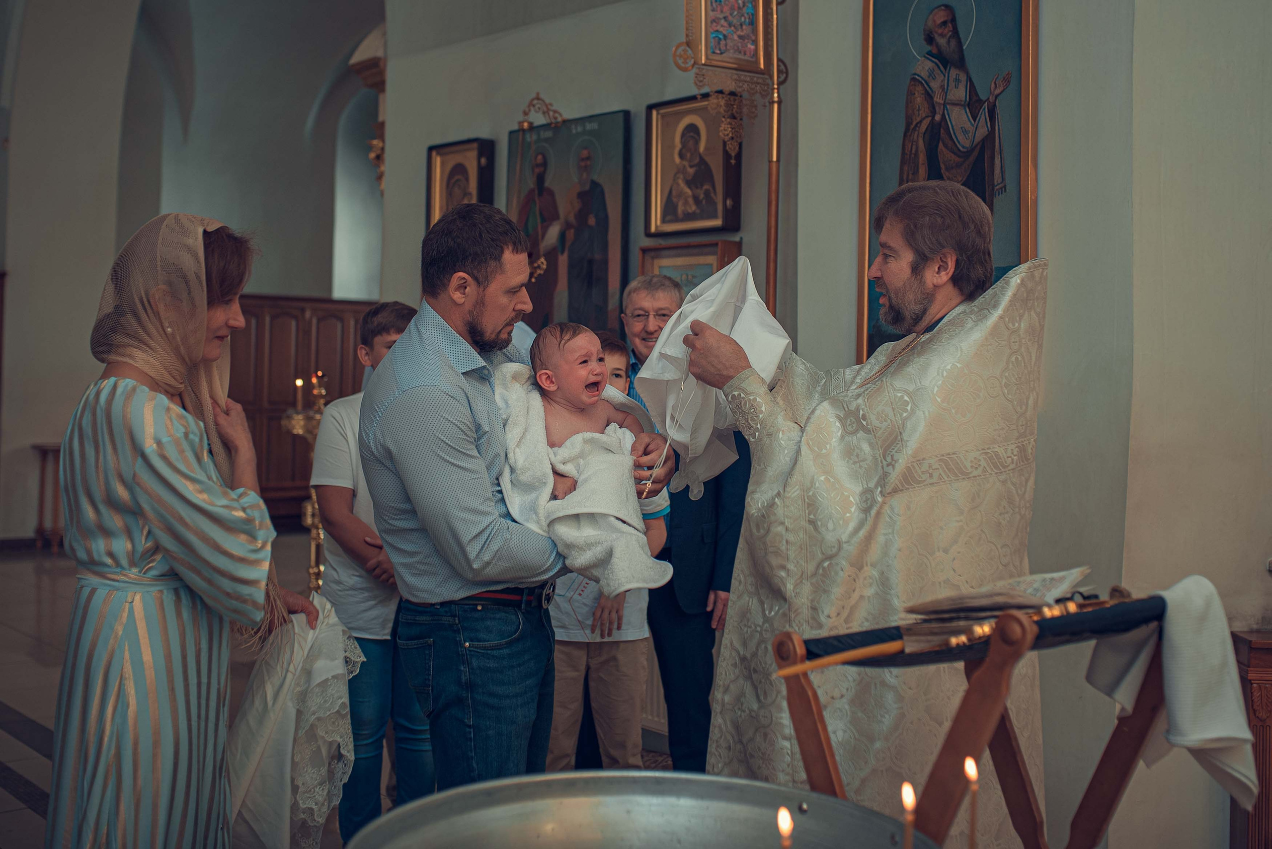 Таинство Крещения. Юра. Фотографии. Фотограф Стеценко Наталия. Одинцово, Москва, Московская область