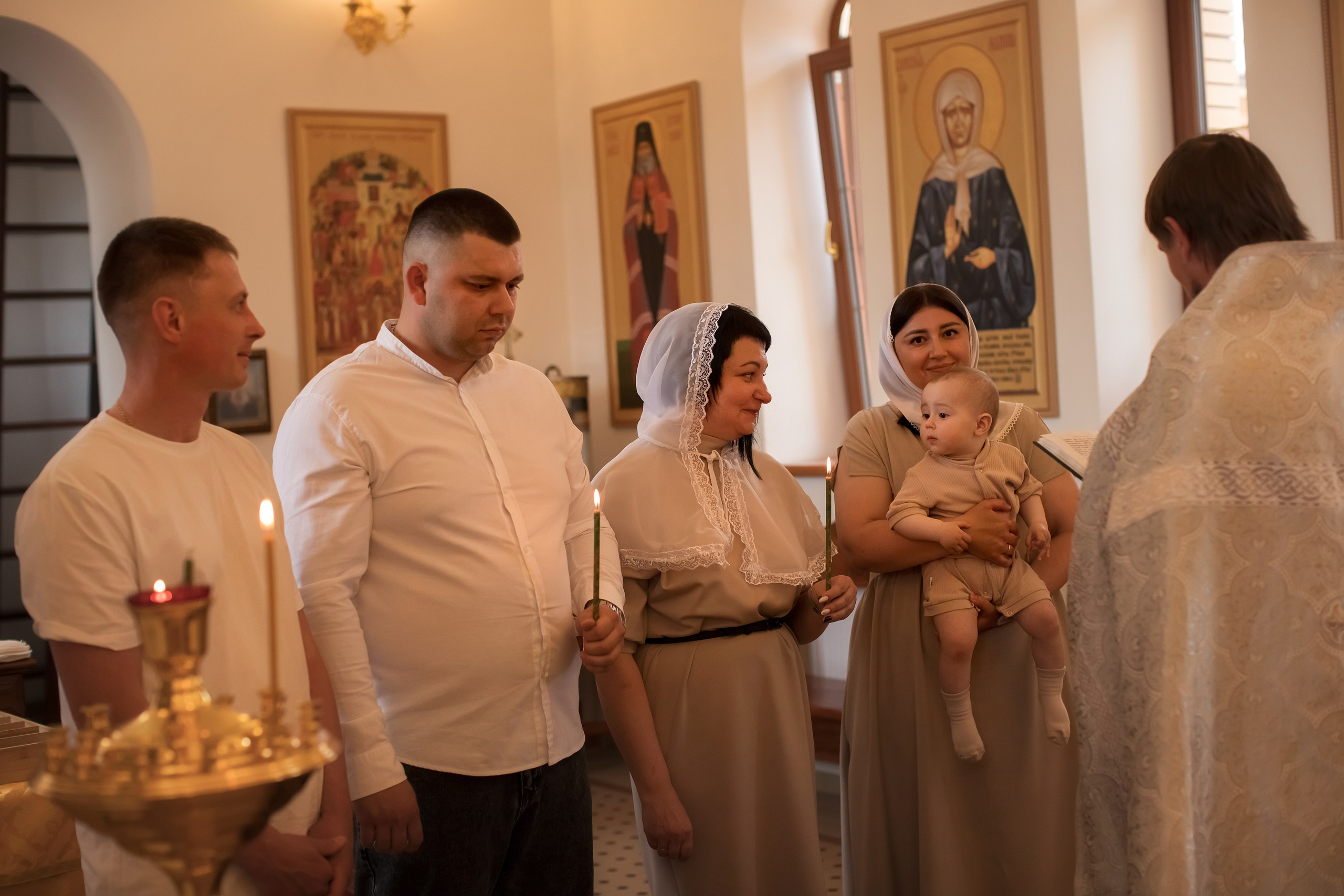 Таинство Крещения Мирона. Семейный и детский фотограф в Саратове Полина Коткина