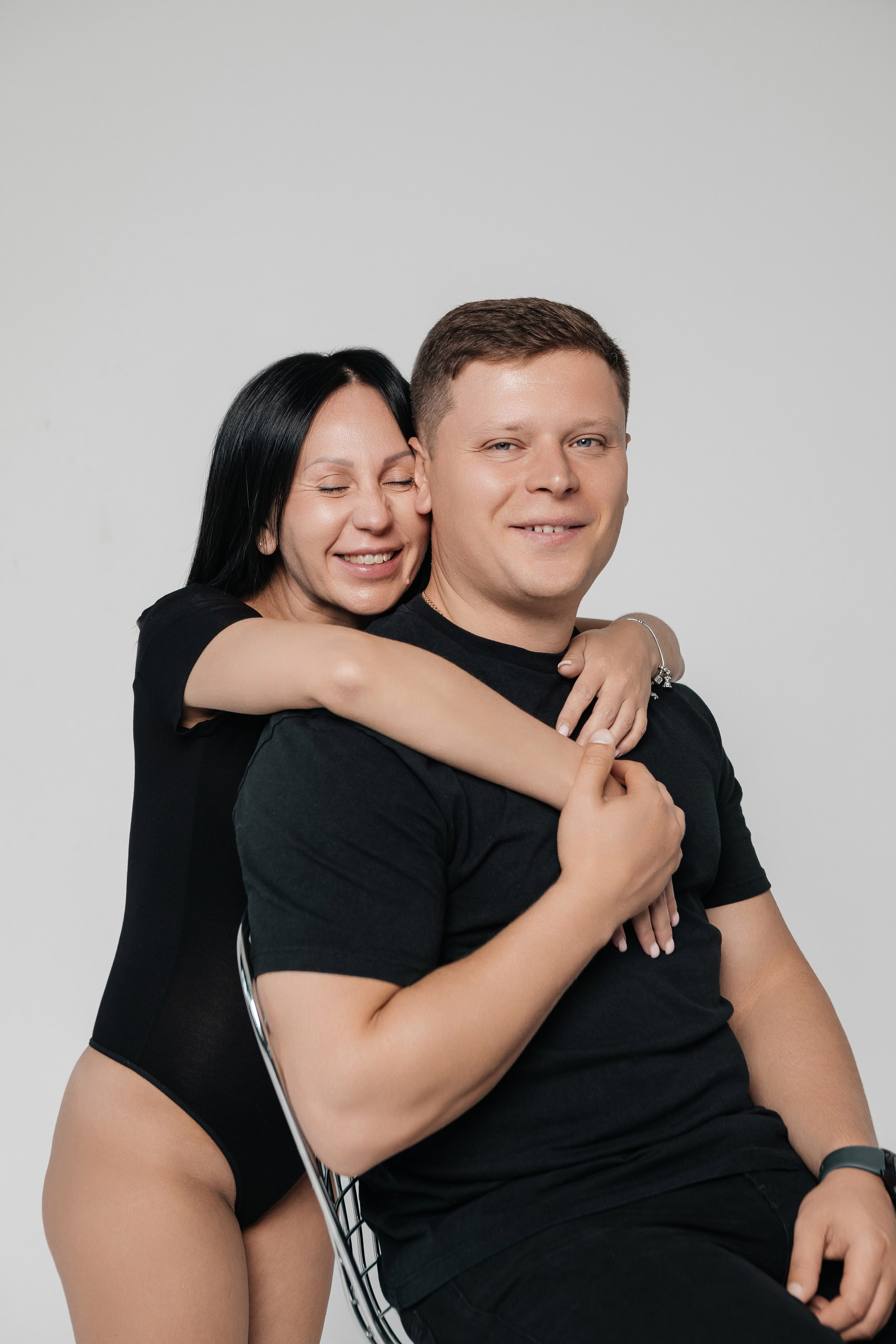 Семейная фотосессия в фотостудии. Свадебный и семейный фотограф Ибрагимова Мария из Екатеринбурга