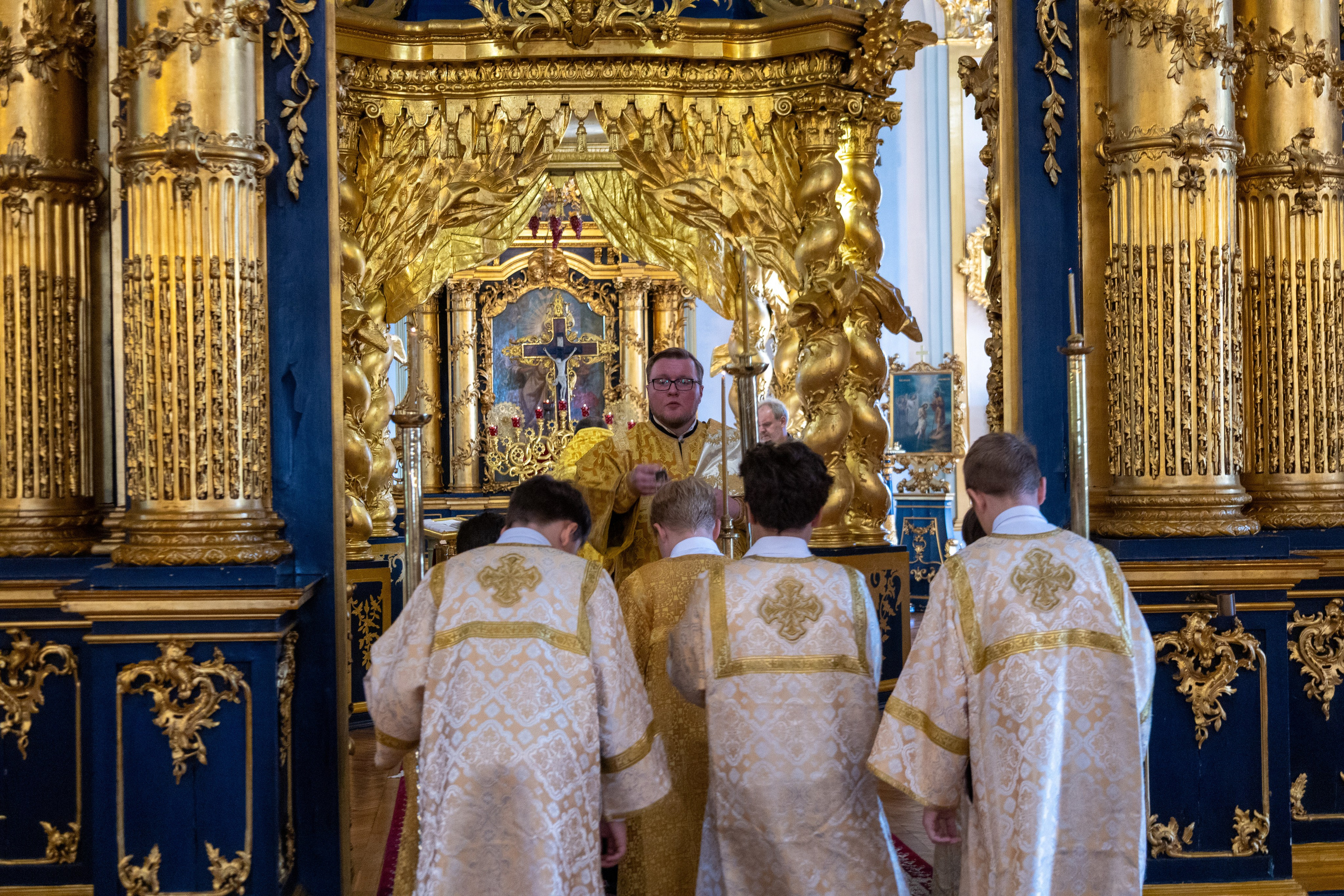 НЕДЕЛЯ 13-Я ПО ПЯТИДЕСЯТНИЦЕ. ГЛАС 4-Й. ПЕРЕНЕСЕНИЕ МОЩЕЙ АП. ВАРФОЛОМЕЯ. АП. ОТ 70-ТИ ТИТА, ЕП. КРИТСКОГО. НИКОЛО-БОГОЯВЛЕНСКИЙ МОРСКОЙ СОБОР