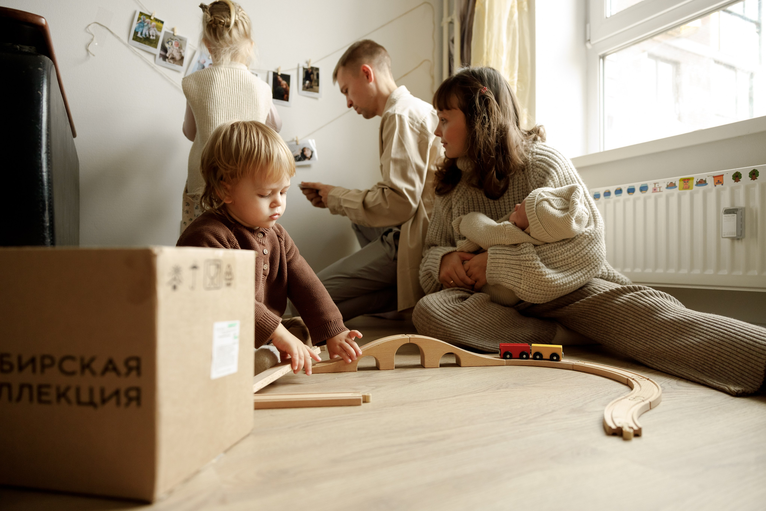 Домашняя семейная съёмка. Фотограф Москва