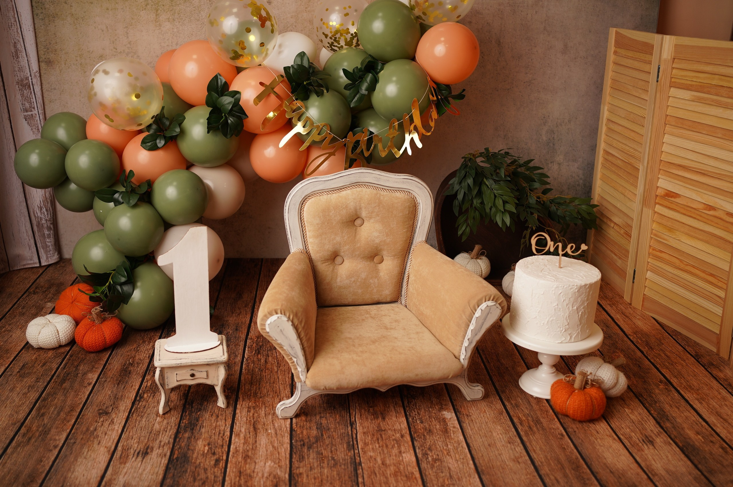 Шары к тарифу «годик эксклюзив». Фотограф новорожденных в г. Павлово Беспалова Екатерина