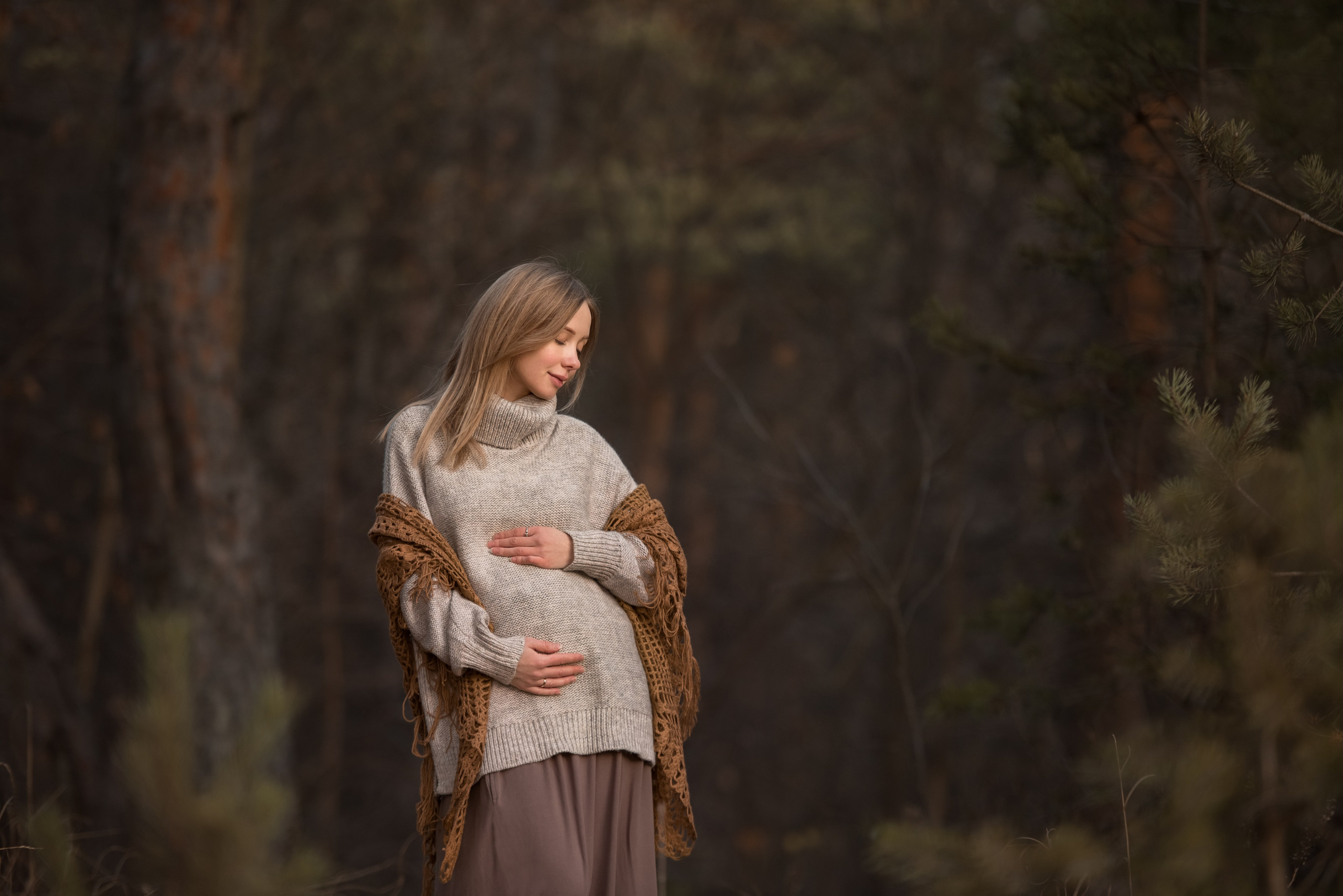 Фотосессия беременности на природе. Фотограф Юлия Кондратьева
