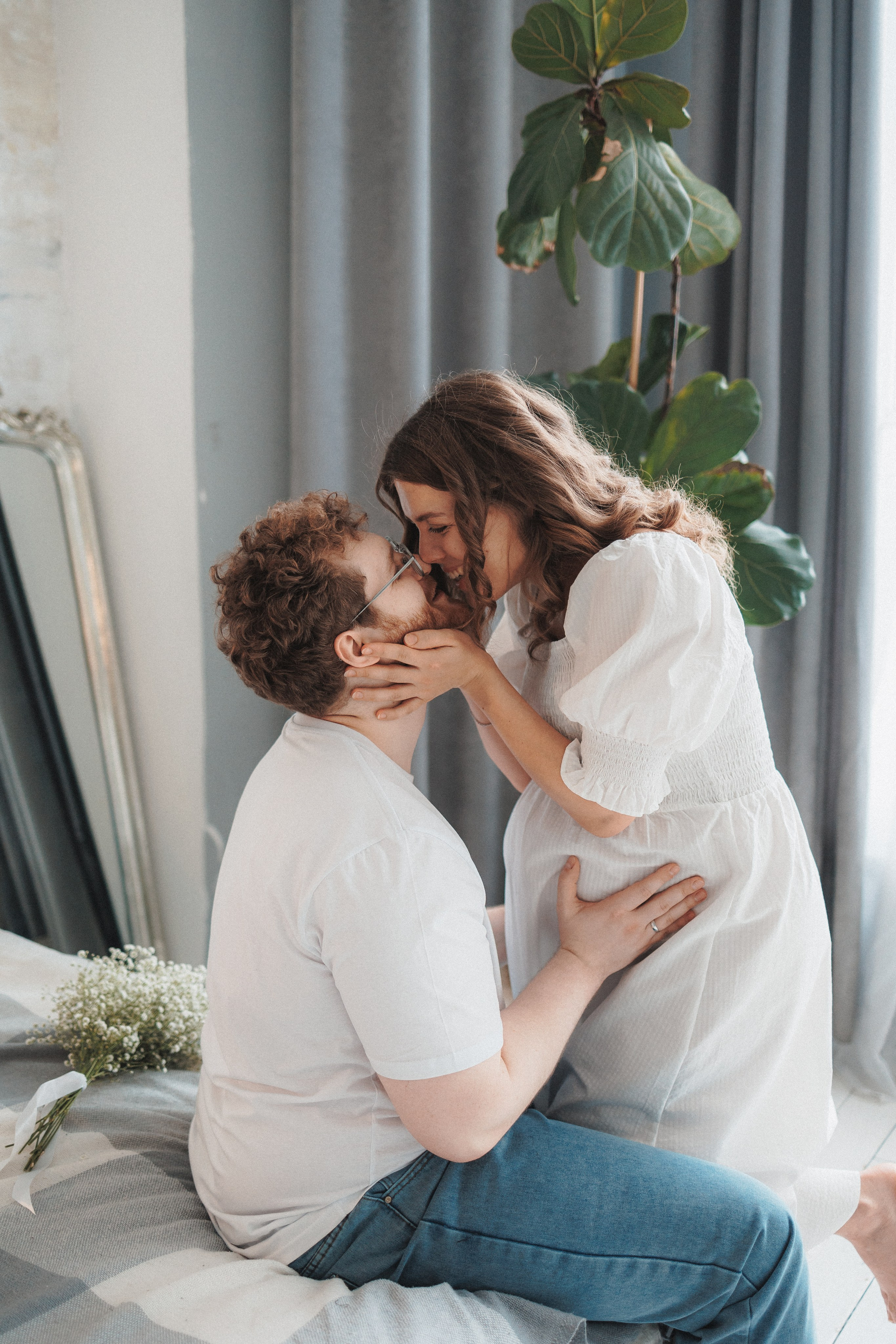 Любовь — это когда ты под сердцем носишь его ребенка. Фотограф Москва Светлана Кирюшина