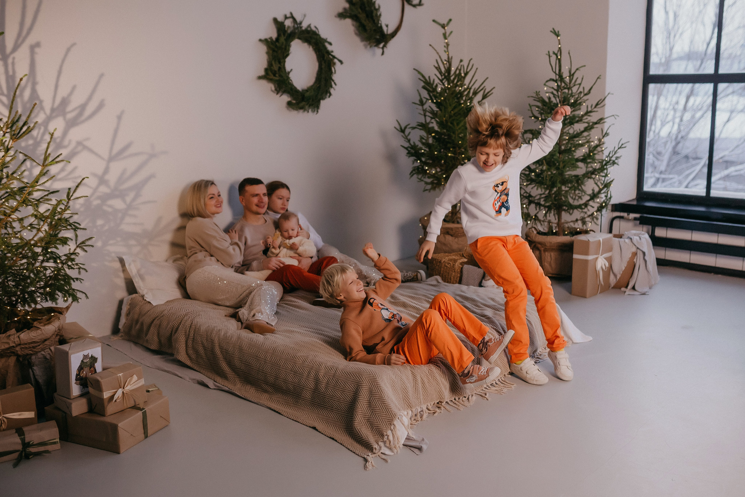 Женя и Лёша +4 Новогодняя. Семейный фотограф в Сургуте