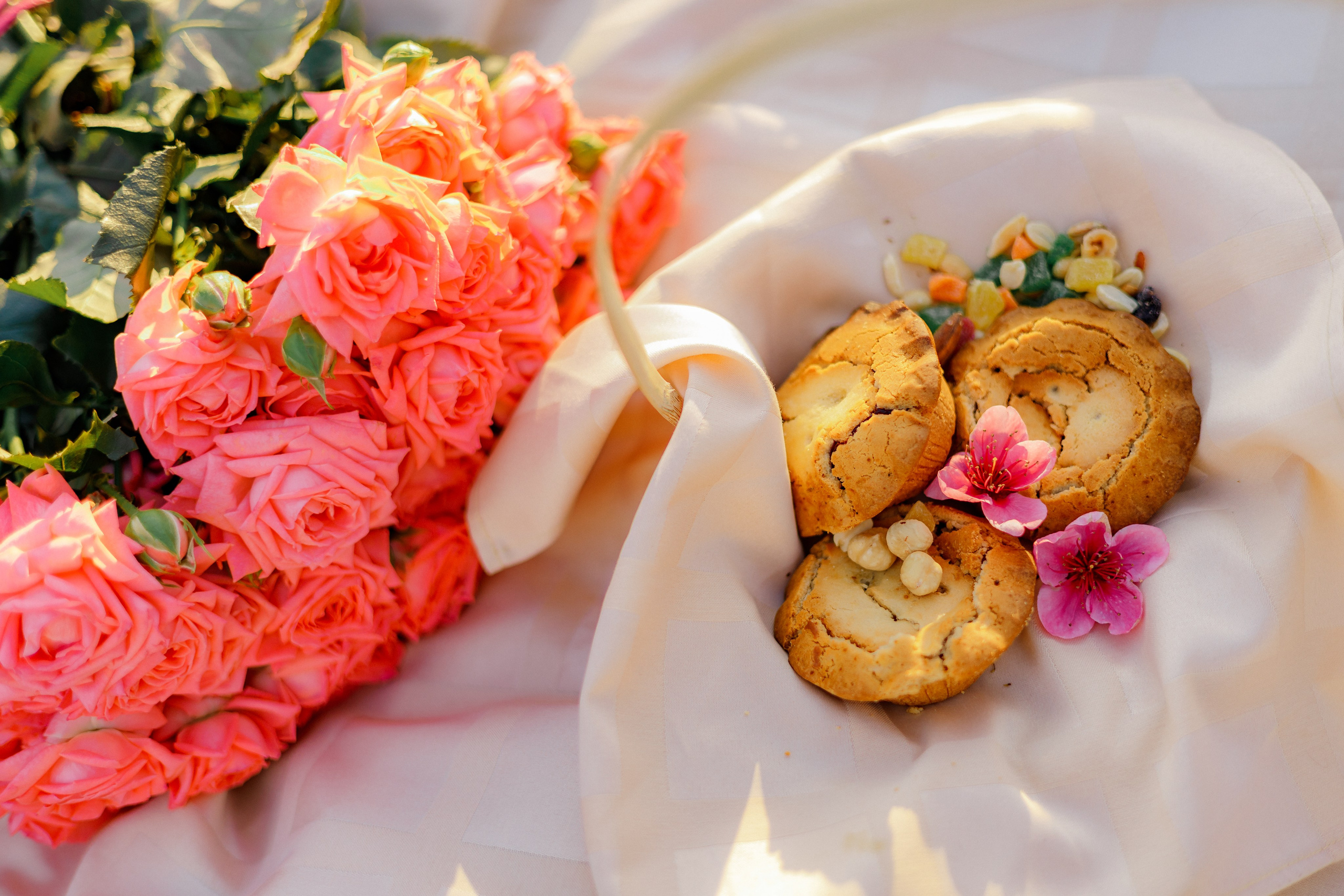 Закат в персиковом саду