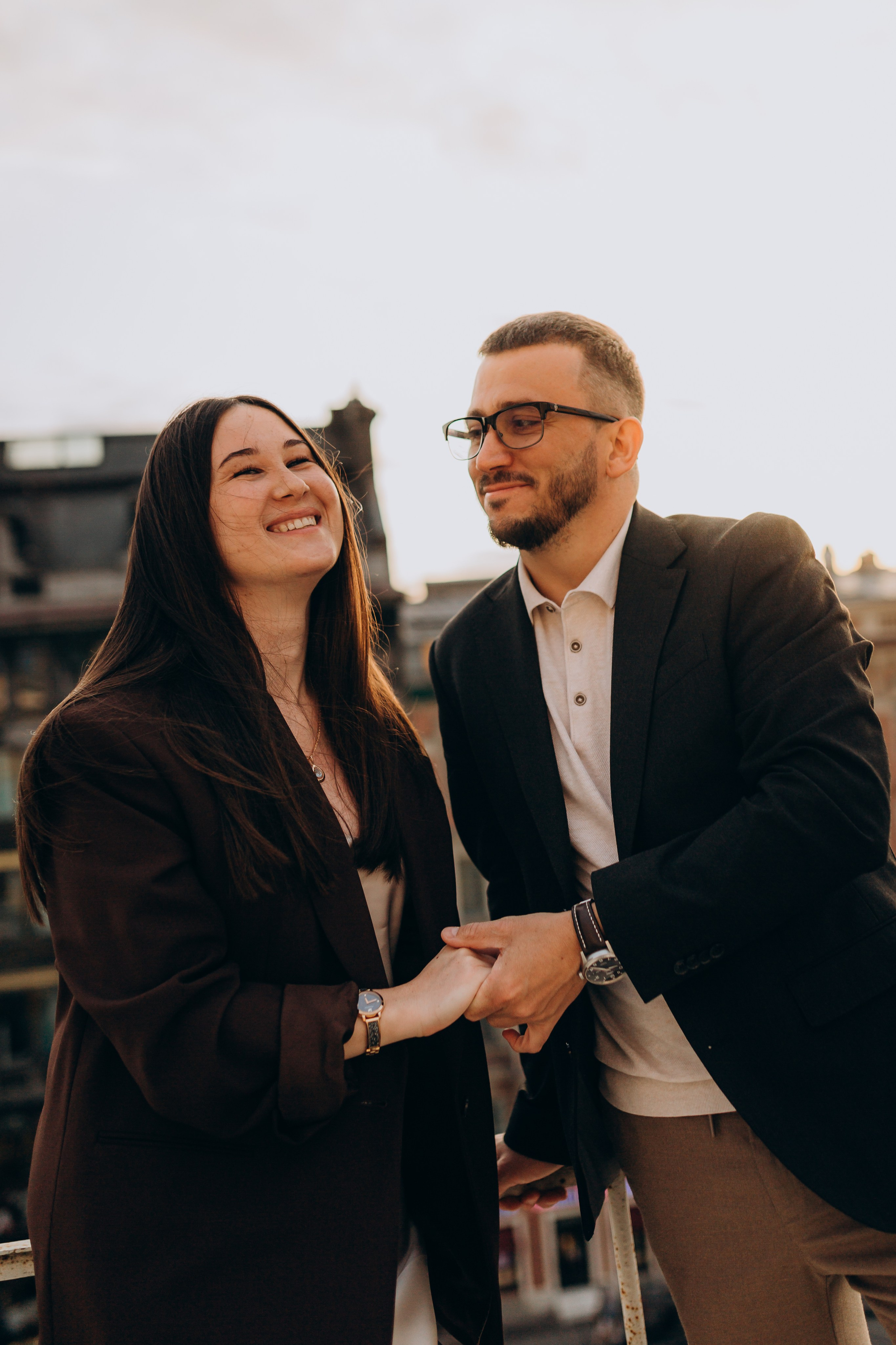 LoveStory на крышах Питера. Фотограф Санкт-Петербург Князева Елизавета