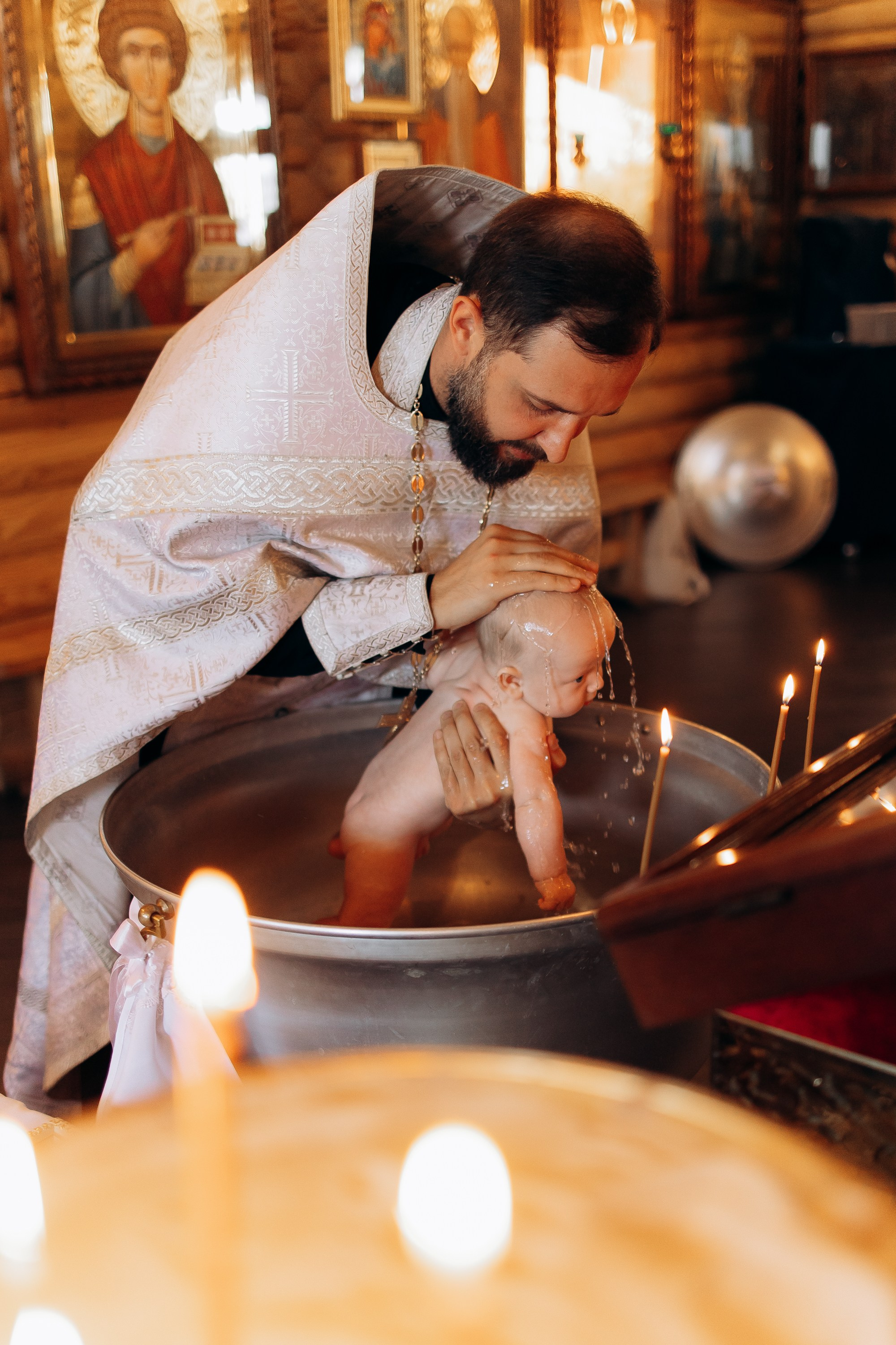 Таинство Крещения Михаила. Семейный фотограф в Краснодаре Храмова Анна