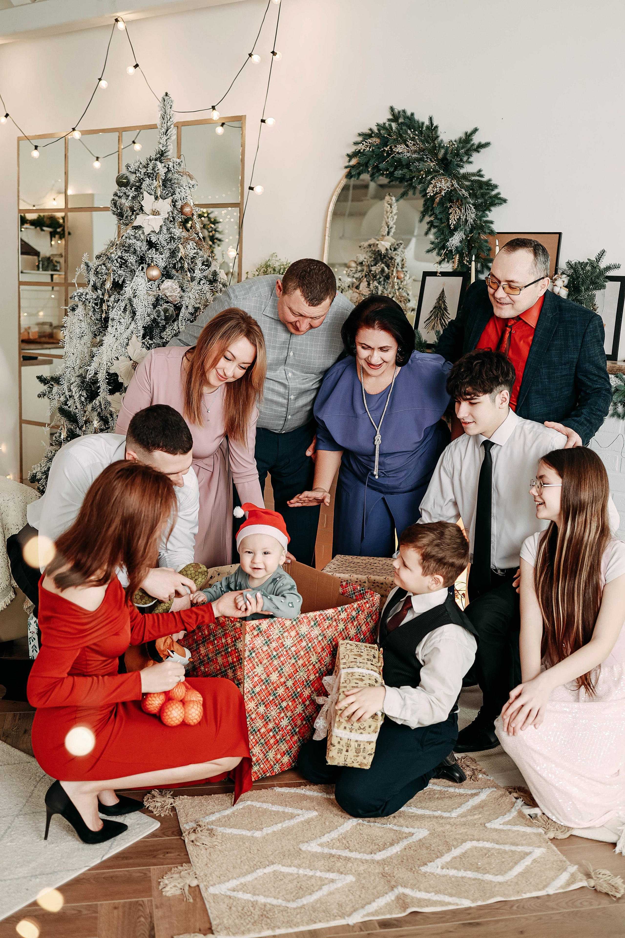 Семейная новогодняя фотосессия. Студия Сканди. Иванова Ирина Свадебный и семейный фотограф г. Уфа
