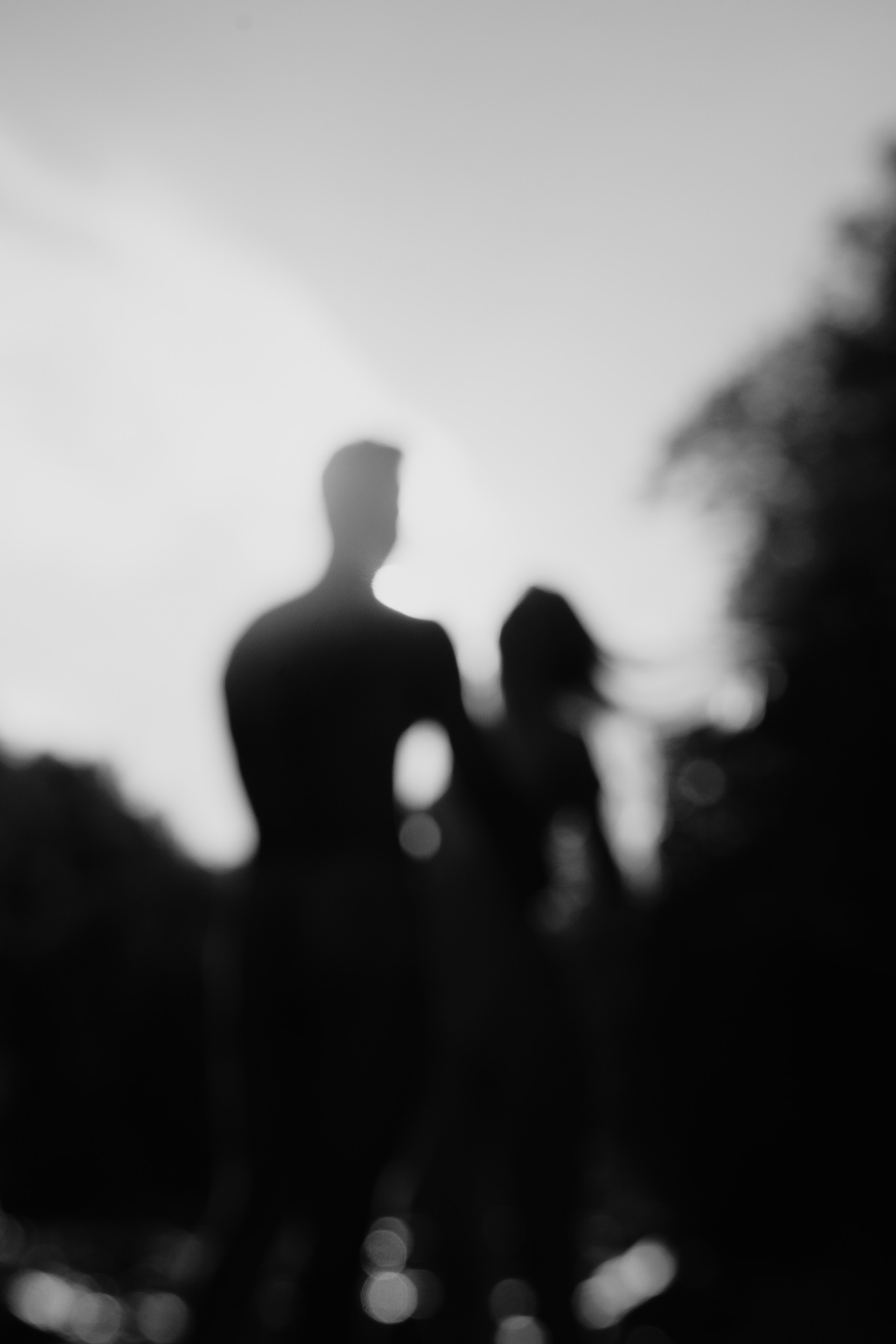 Пара в контровом свете в стиле НЮ