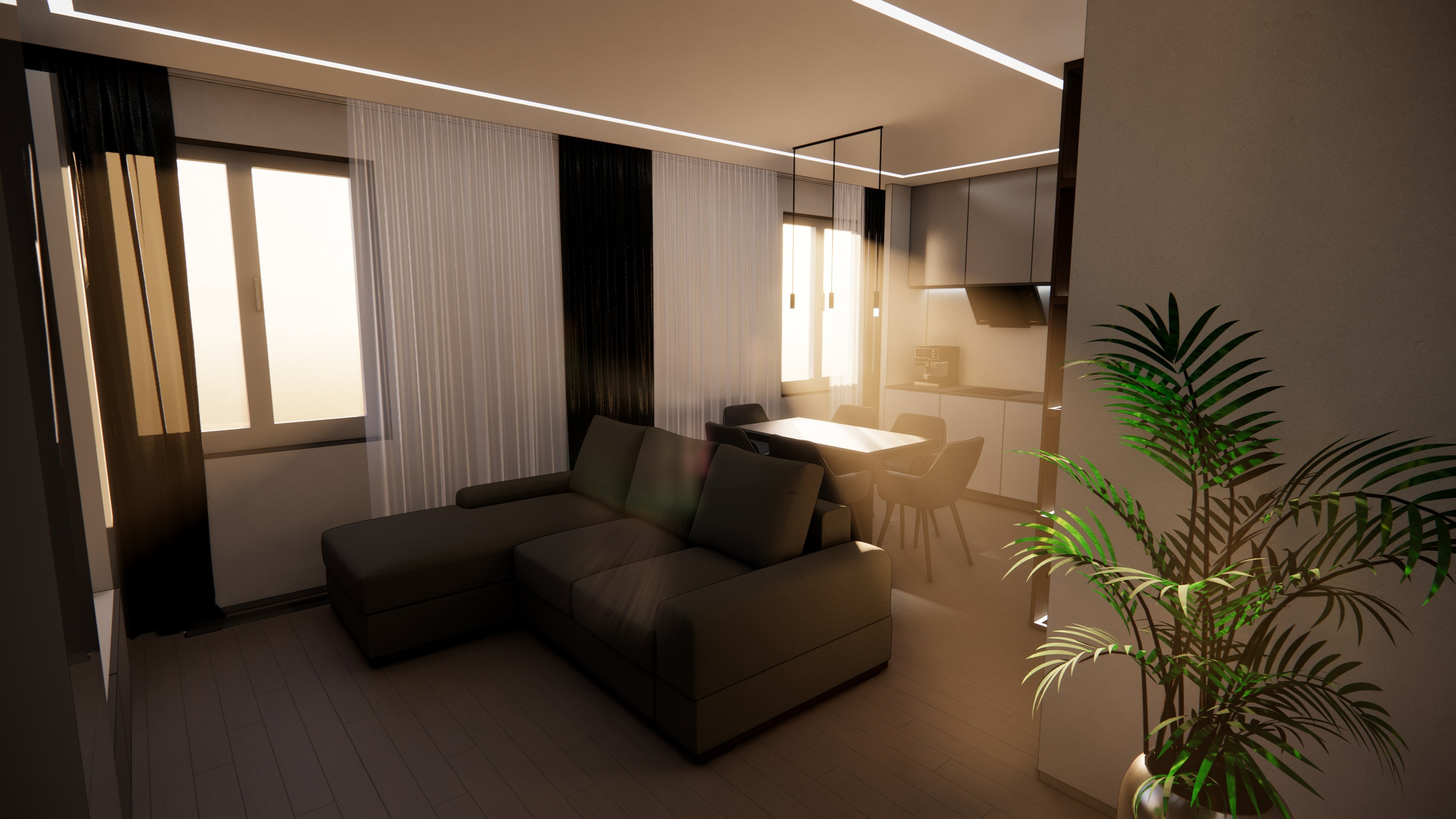 Проект № 4 — Квартира 64 кв. м. LANOIR: визуализация проектов, интерьер, экстерьер, ArchiCAD чертежи | Стерлитамак