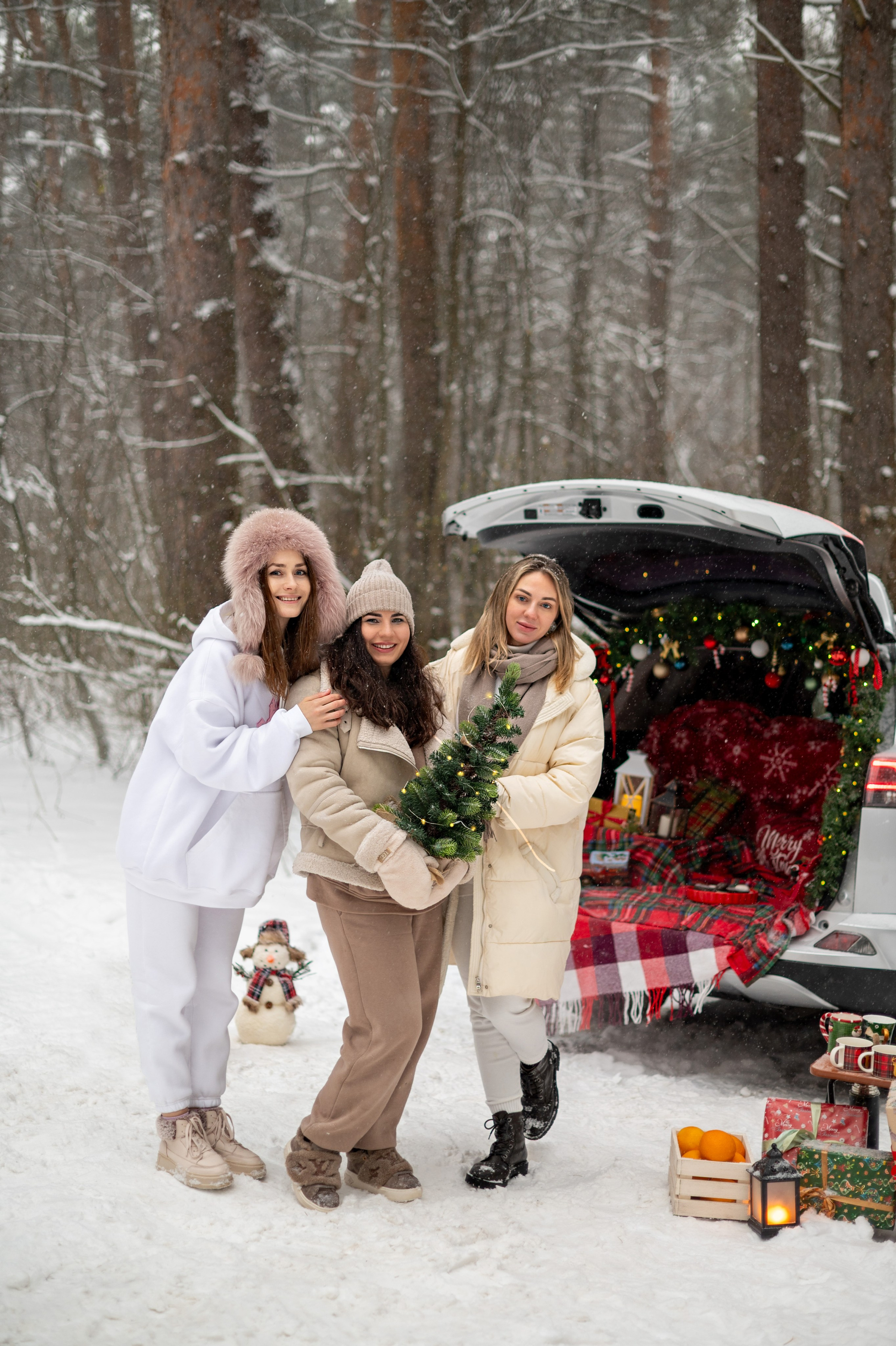 Новогодний Автопикник. Детский и семейный фотограф г. Москва Оксана Катаджи