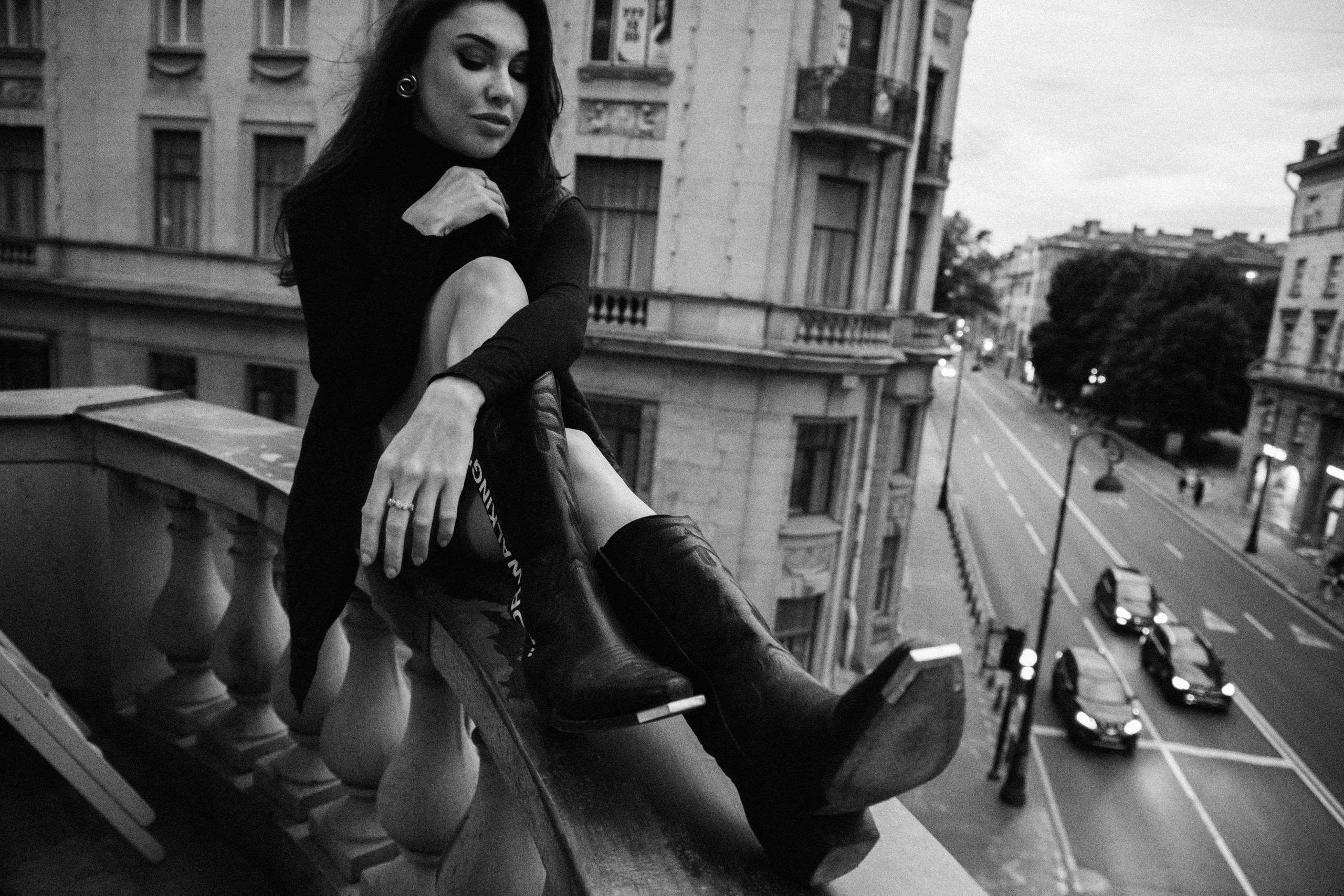 Вероника (съемка на балконе). Фотограф в Москве и Санкт-Петербурге Дарина