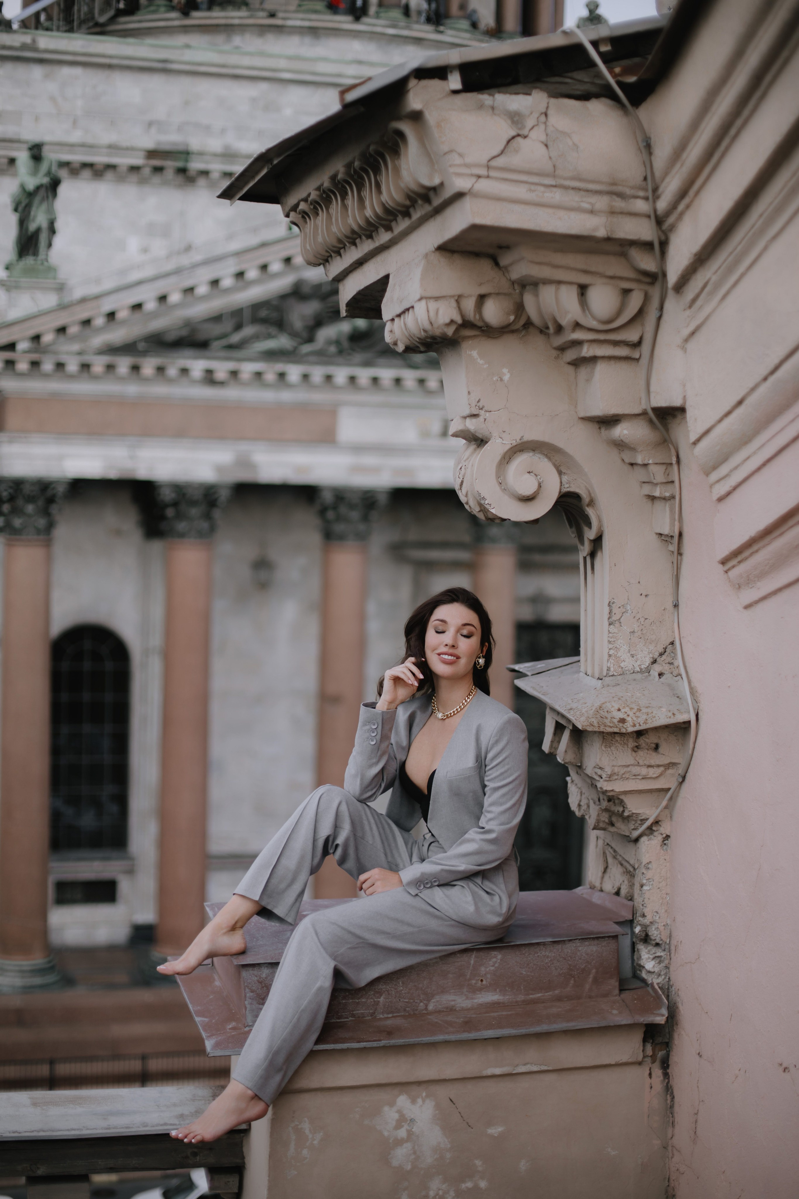 Вероника (съемка на крыше). Фотограф в Москве и Санкт-Петербурге Дарина