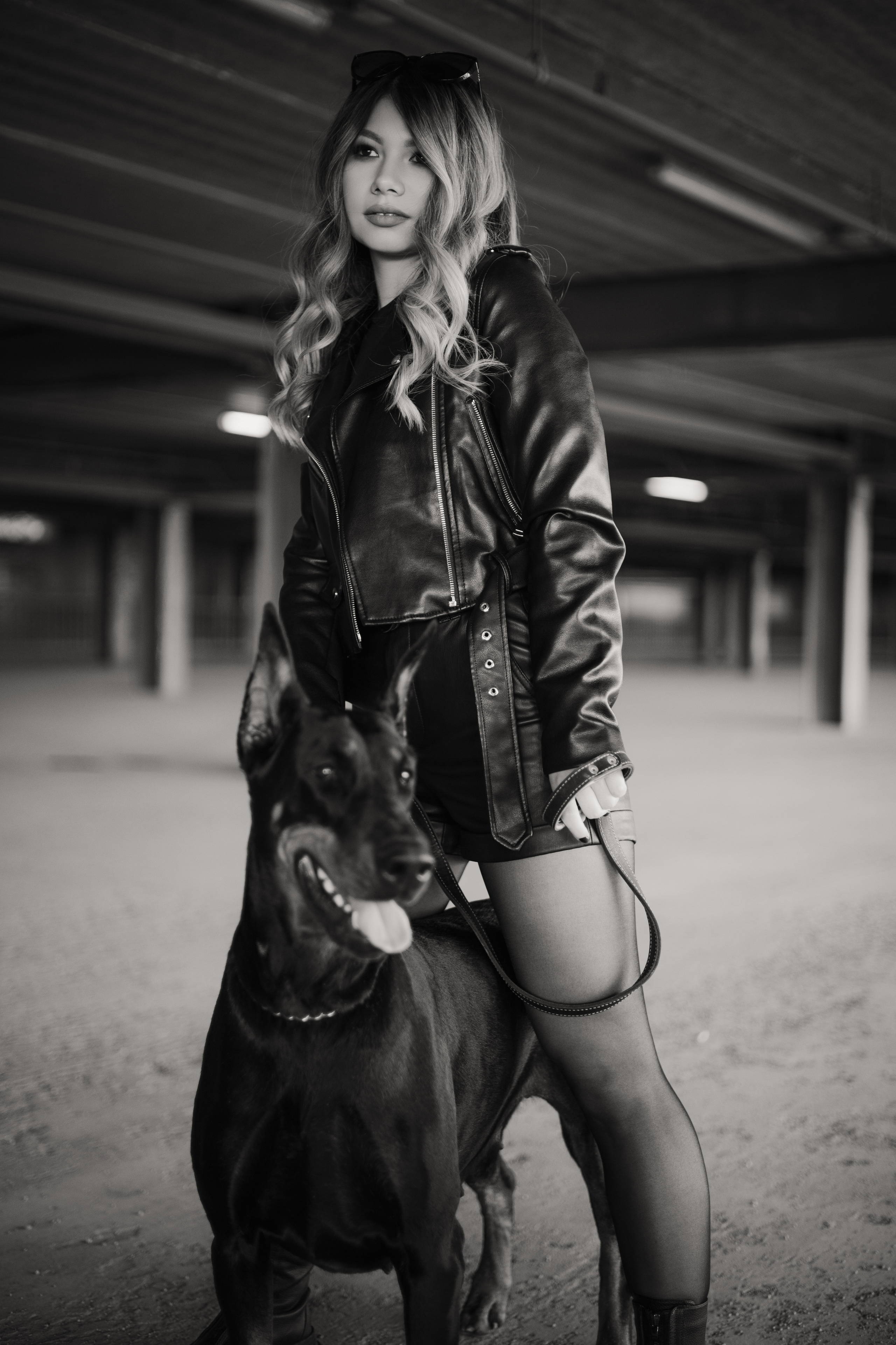 Фотосессия Евгении с доберманом. Свадебный и семейный фотограф в Самаре и Тольятти | Елена Топанцева