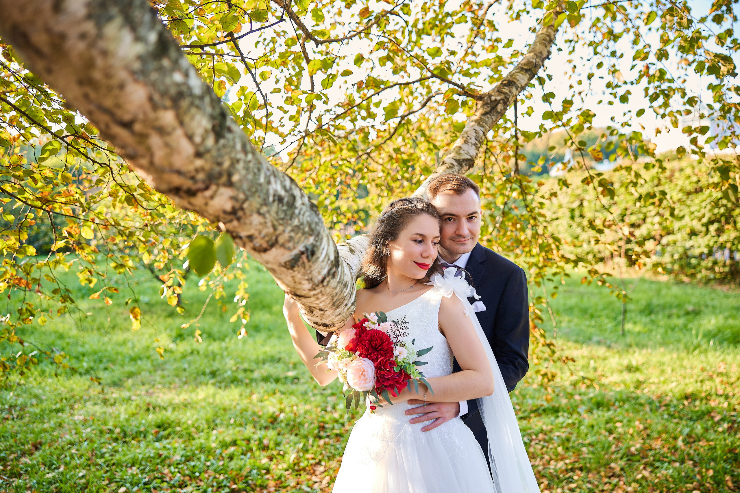 Свадебная фотосессия в Кусково. Свадебный фотограф Сергей Колбинский