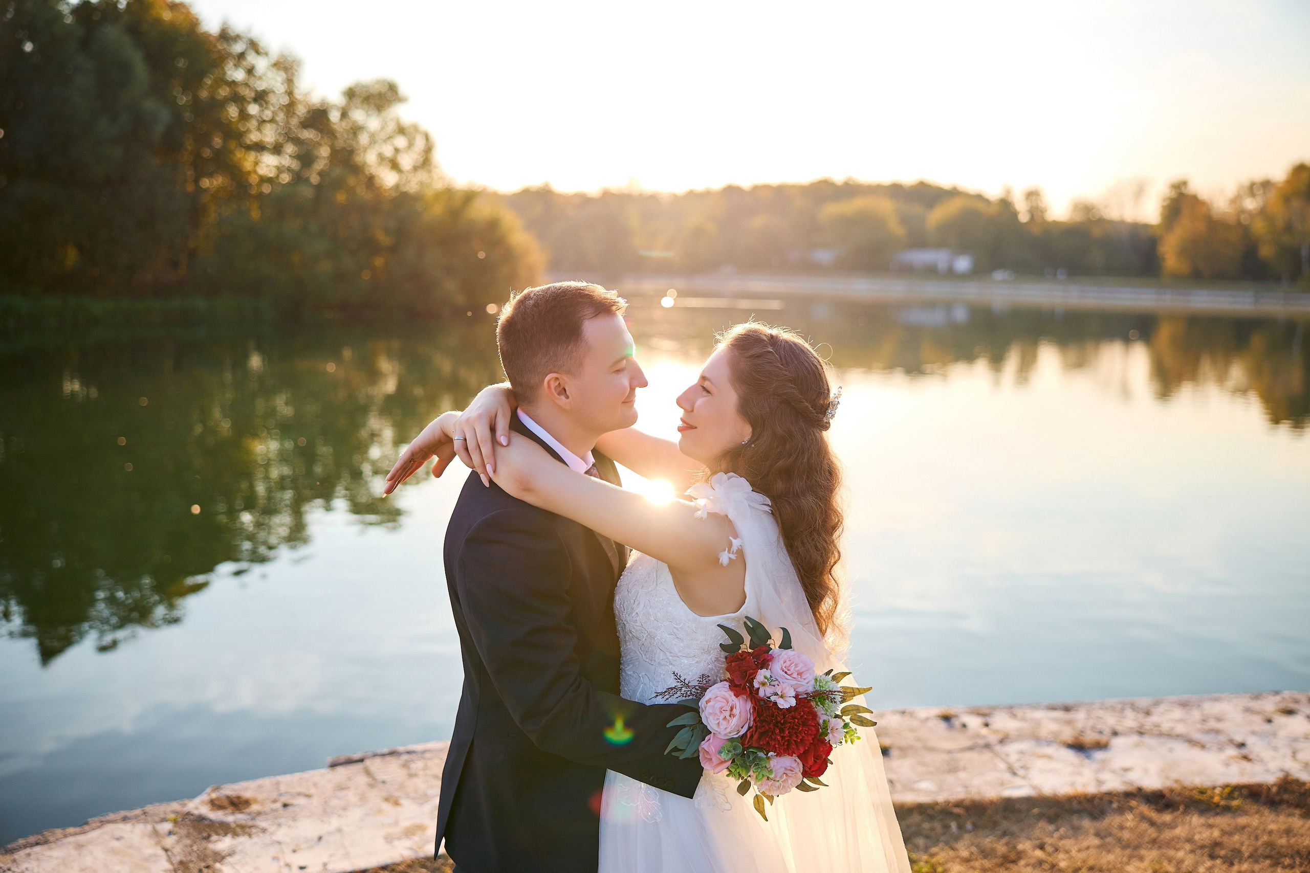 Свадебная фотосессия в Кусково. Свадебный фотограф Сергей Колбинский