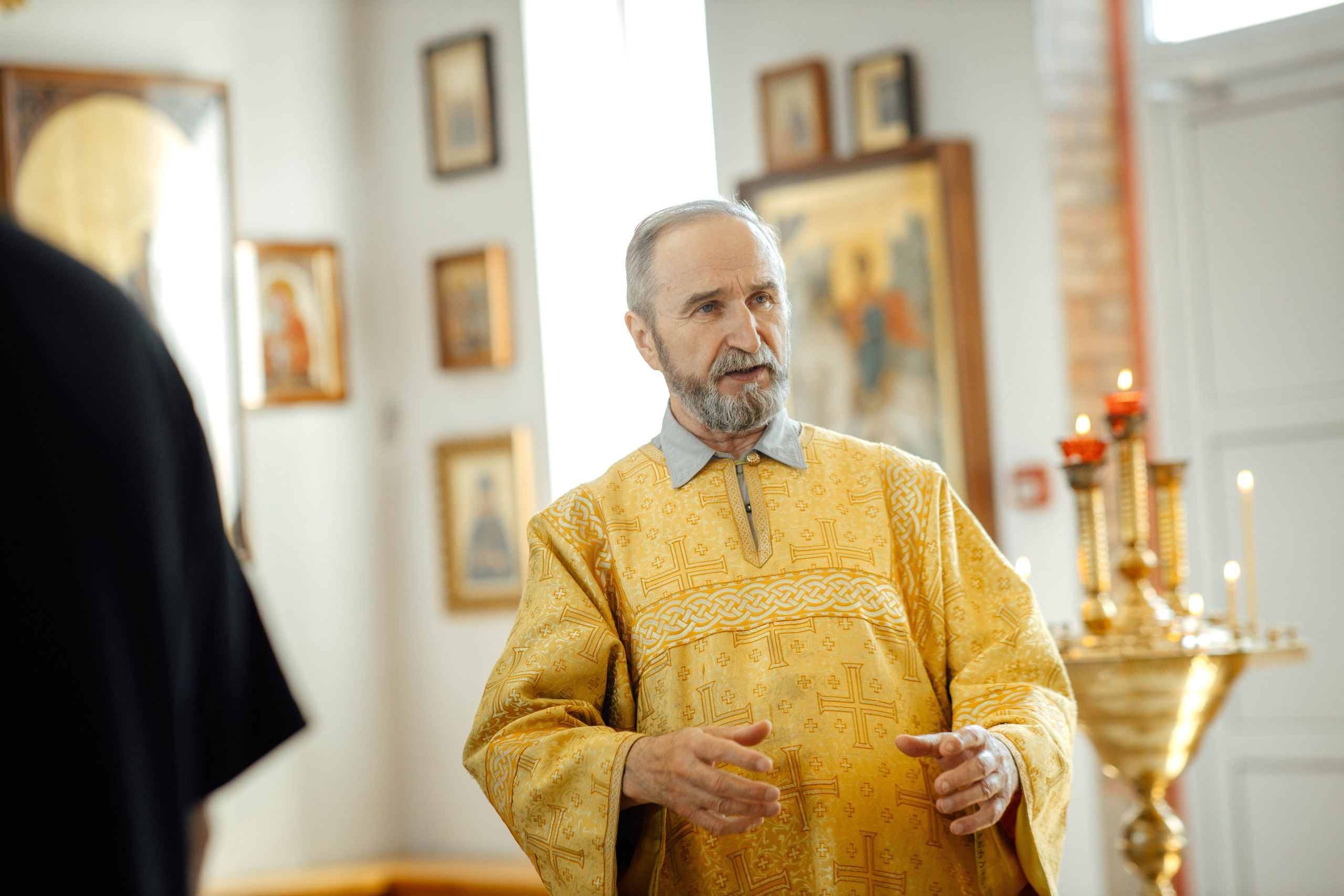 Крещение Энвера (Михаила), д. Колядищи, храм Успения Пр. Богородицы, август 2025