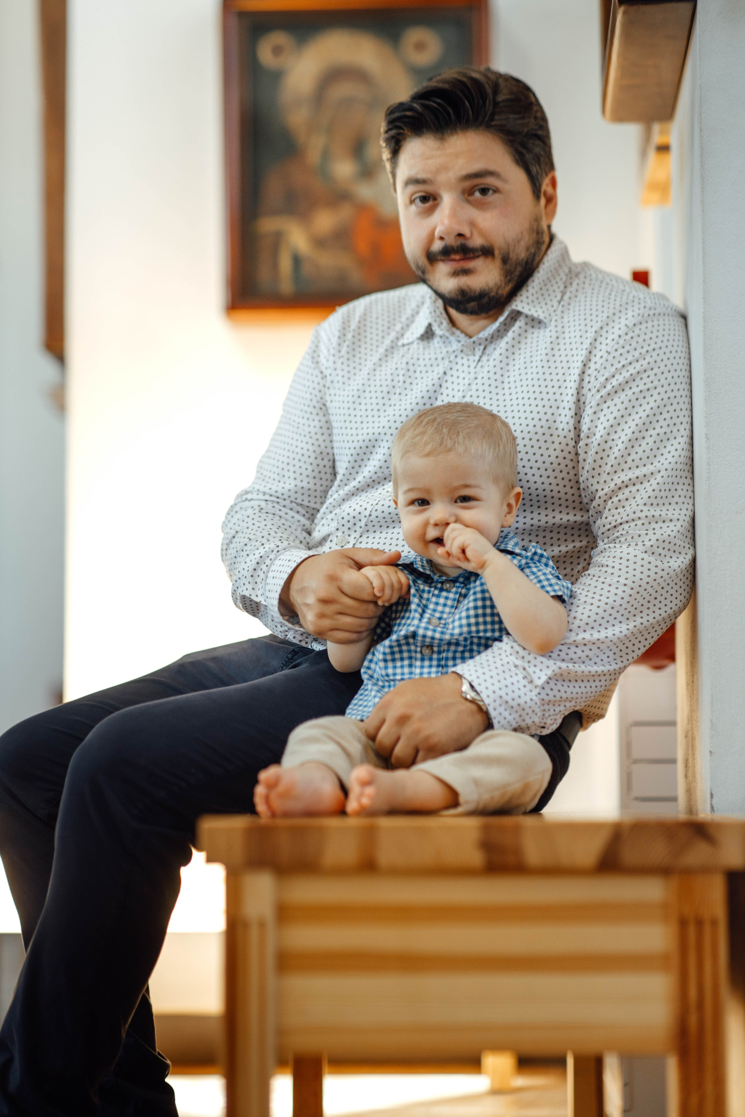 Крещение Энвера (Михаила), д. Колядищи, храм Успения Пр. Богородицы, август 2025