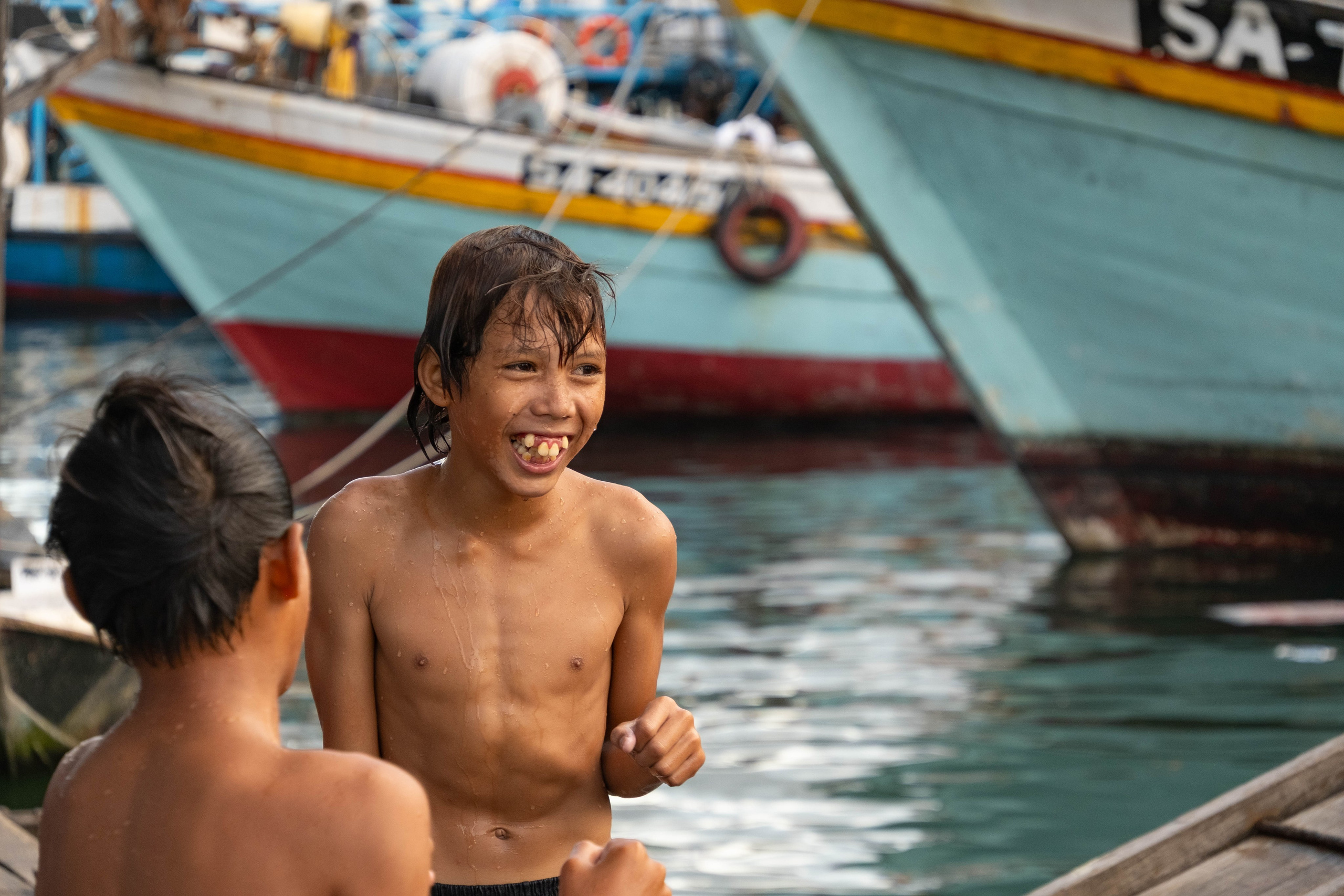 Остров Борнео, город Семпорна. Причал и рынок. Фотографии из путешествий