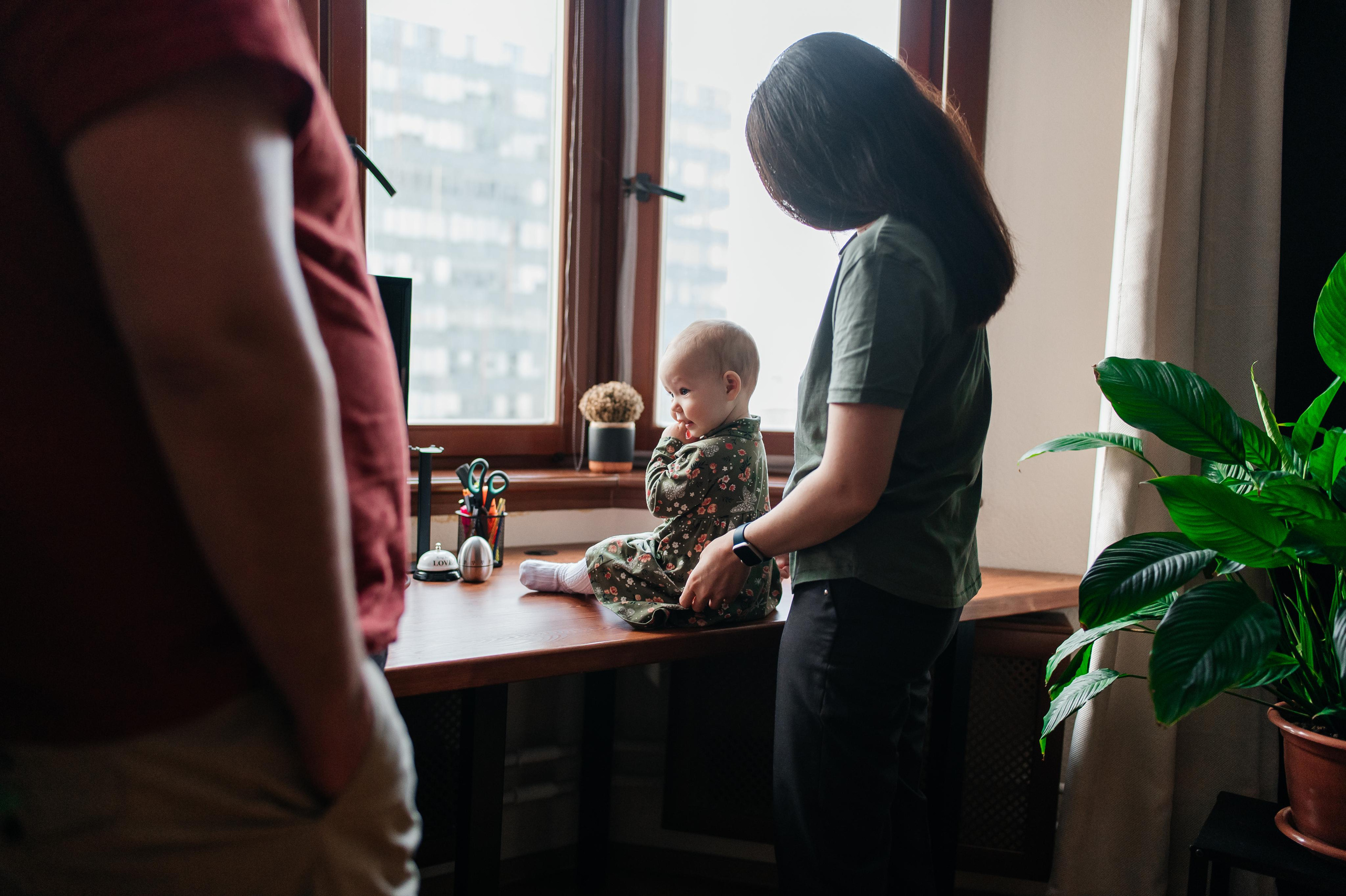 Предновогодняя фотосессия с годовалой малышкой. Семейный фотограф. Lifestyle. Москва. Анастасия Михайлова