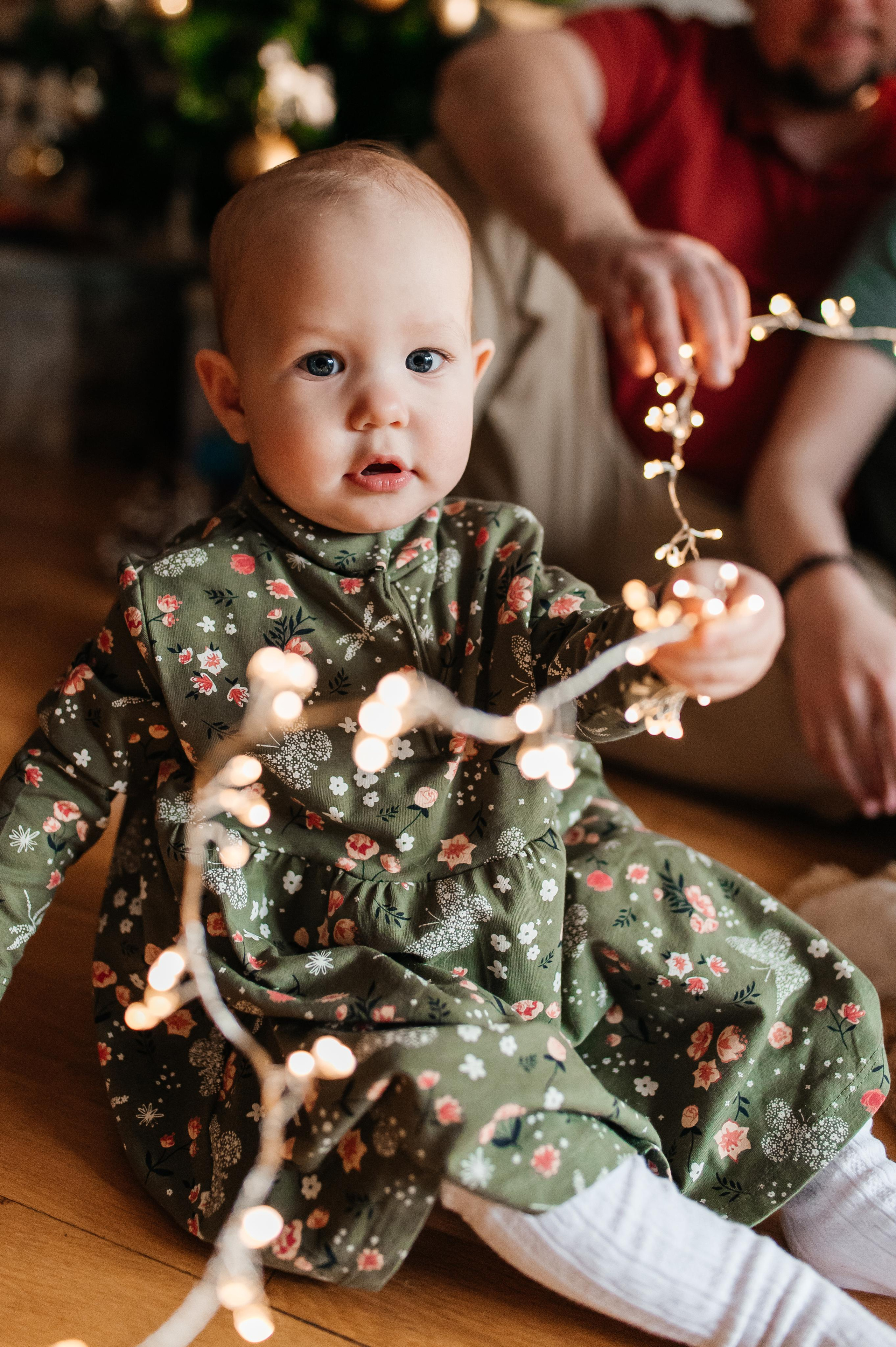 Предновогодняя фотосессия с годовалой малышкой. Семейный фотограф. Lifestyle. Москва. Анастасия Михайлова