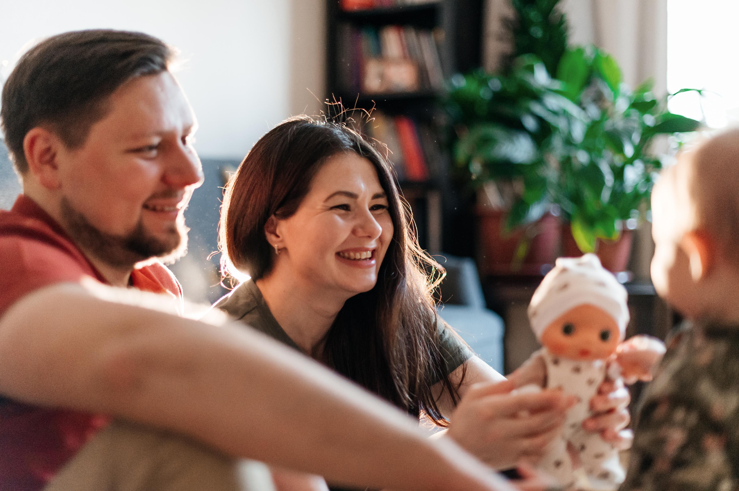 Предновогодняя фотосессия с годовалой малышкой. Семейный фотограф. Lifestyle. Москва. Анастасия Михайлова