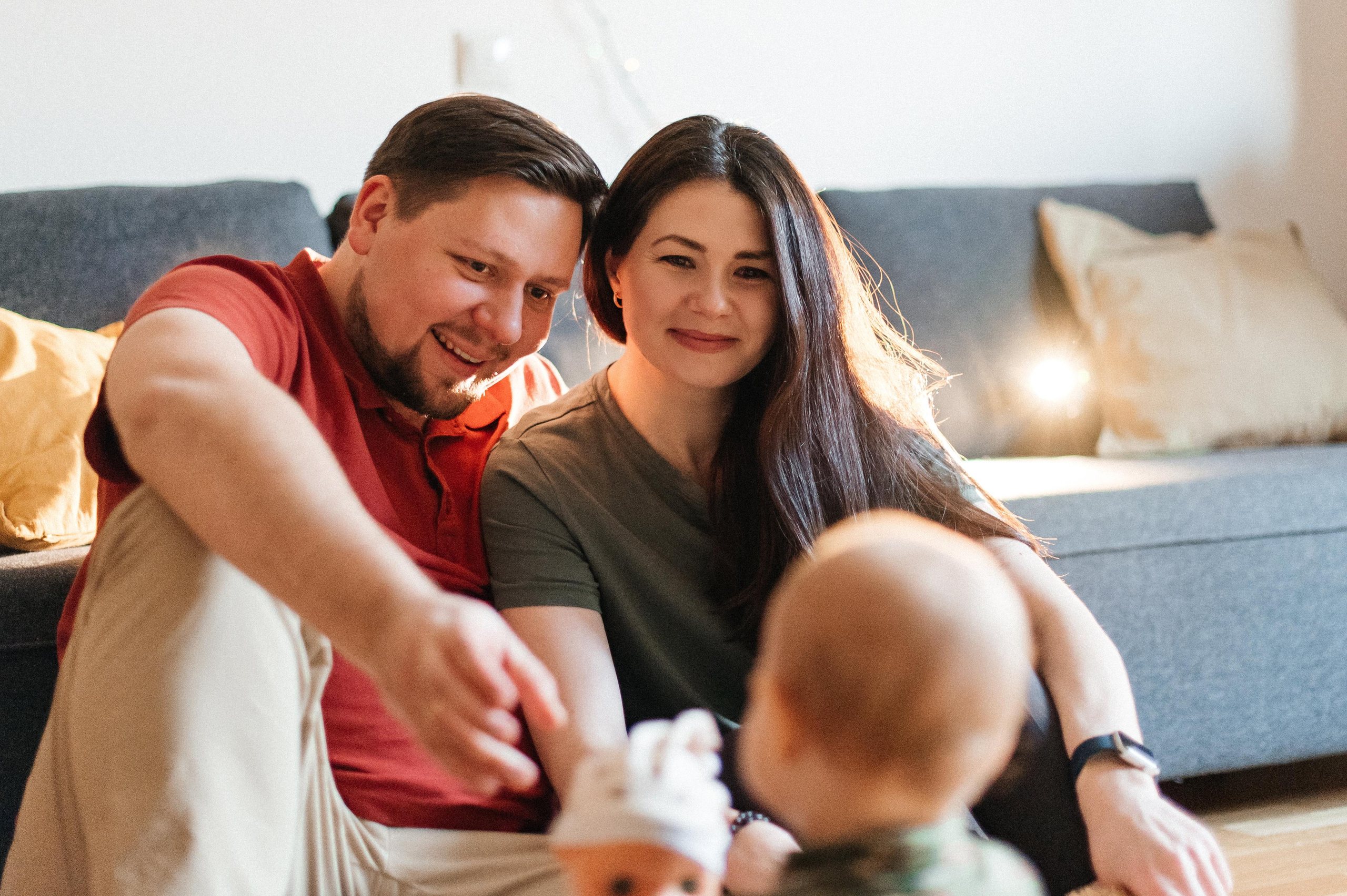 Предновогодняя фотосессия с годовалой малышкой. Семейный фотограф. Lifestyle. Москва. Анастасия Михайлова