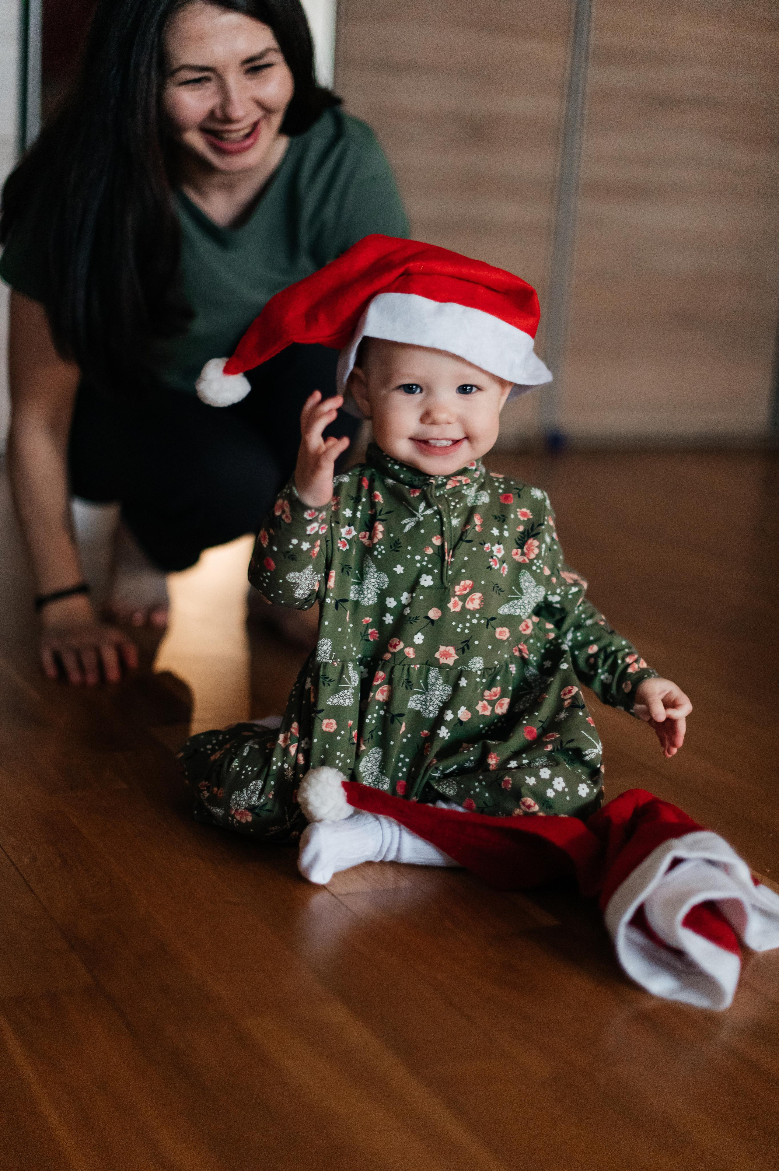 Предновогодняя фотосессия с годовалой малышкой. Семейный фотограф. Lifestyle. Москва. Анастасия Михайлова