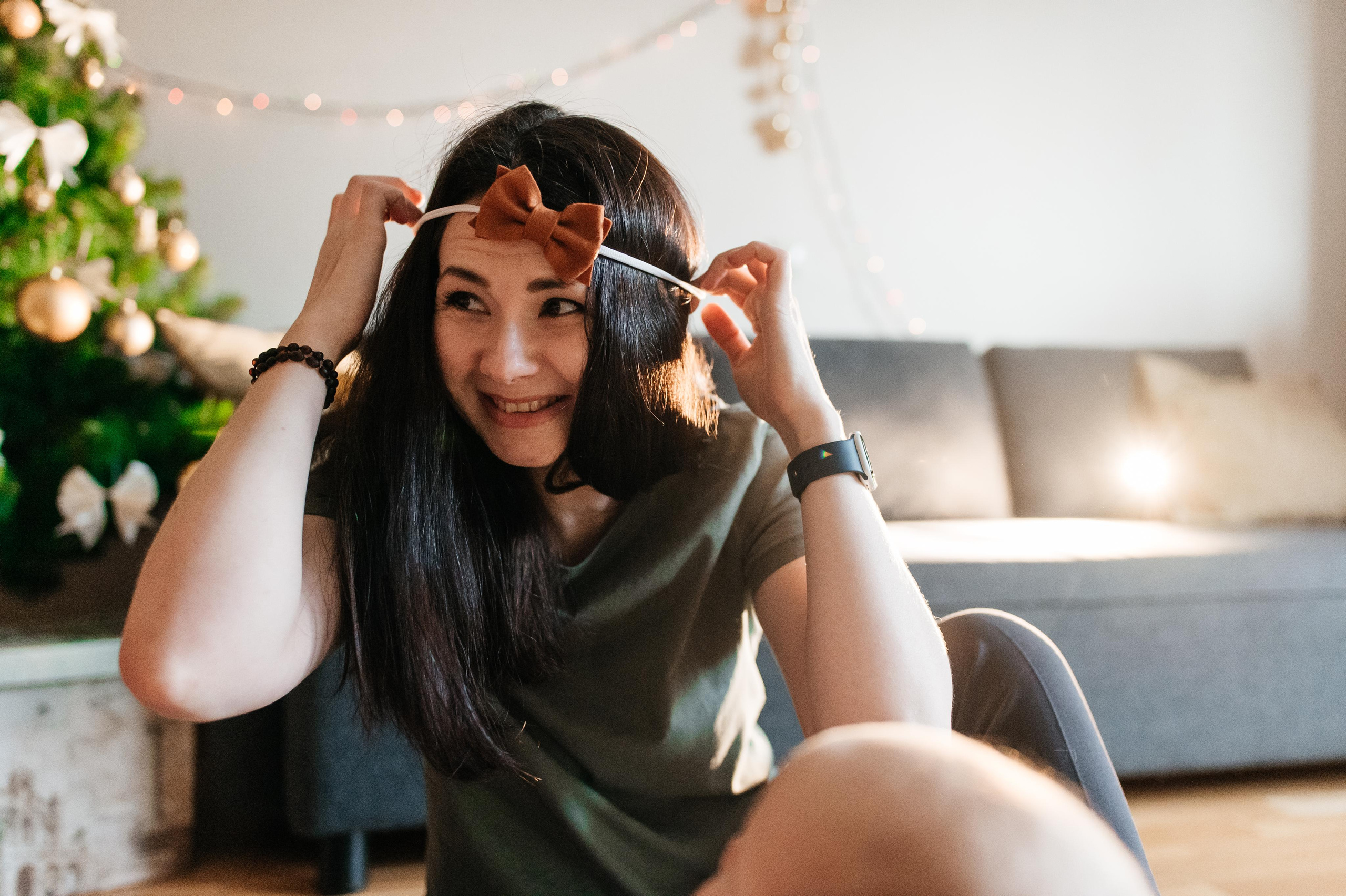 Предновогодняя фотосессия с годовалой малышкой. Семейный фотограф. Lifestyle. Москва. Анастасия Михайлова