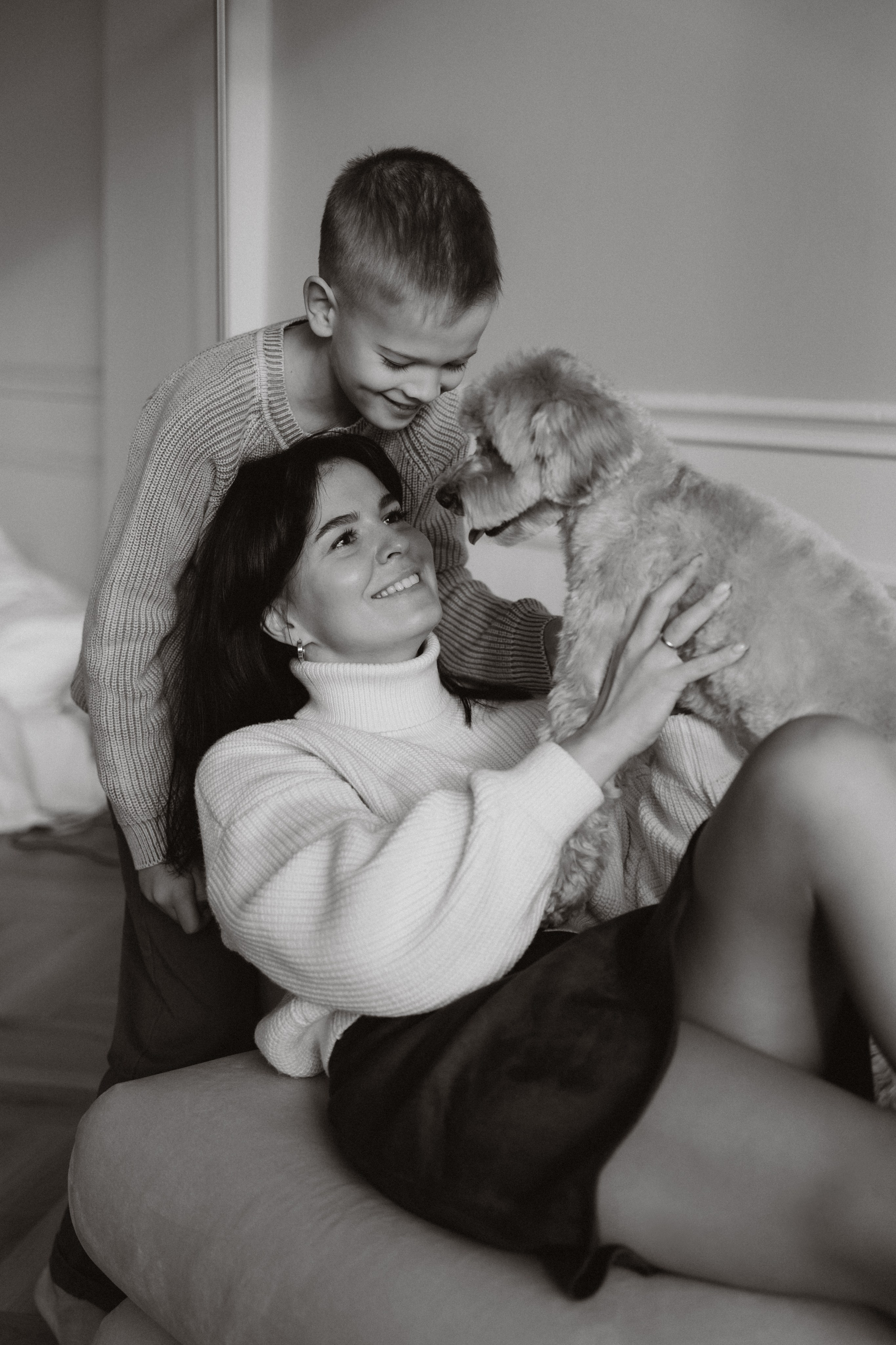 Анна, Евгений, Марк и Тоффи. Фотограф Мария Миллс | Минск