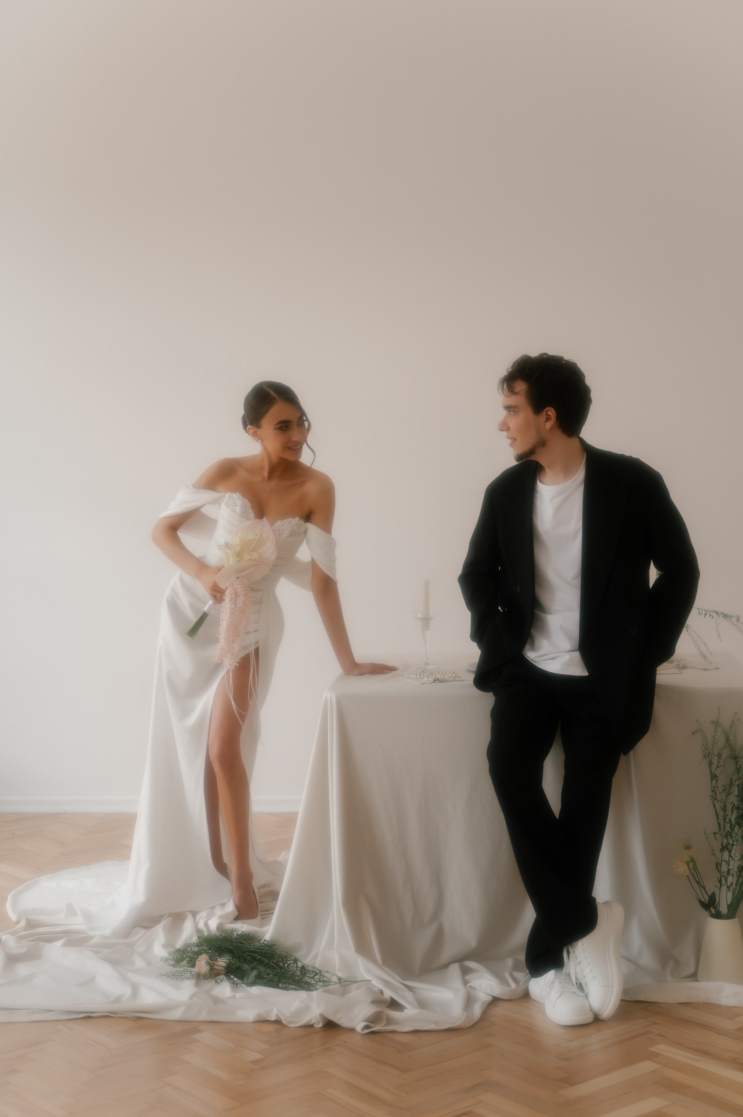 Утро жениха и невесты и съемка в студии. Свадебный и семейный фотограф Пенза Анастасия Артюшкина