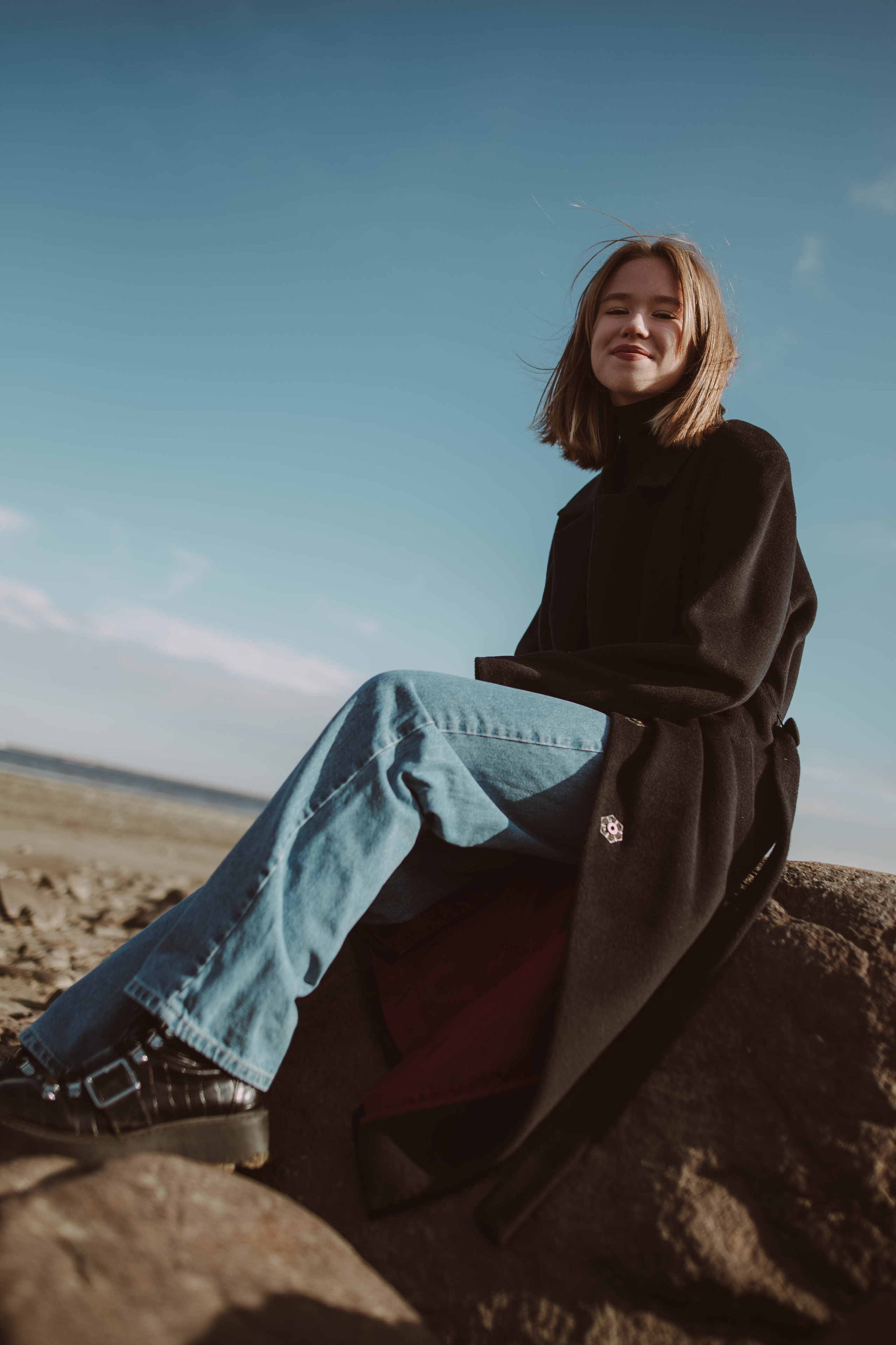 Зимний пляж. Семейный и детский фотограф в Санкт-Петербурге Татьяна Дмитренко