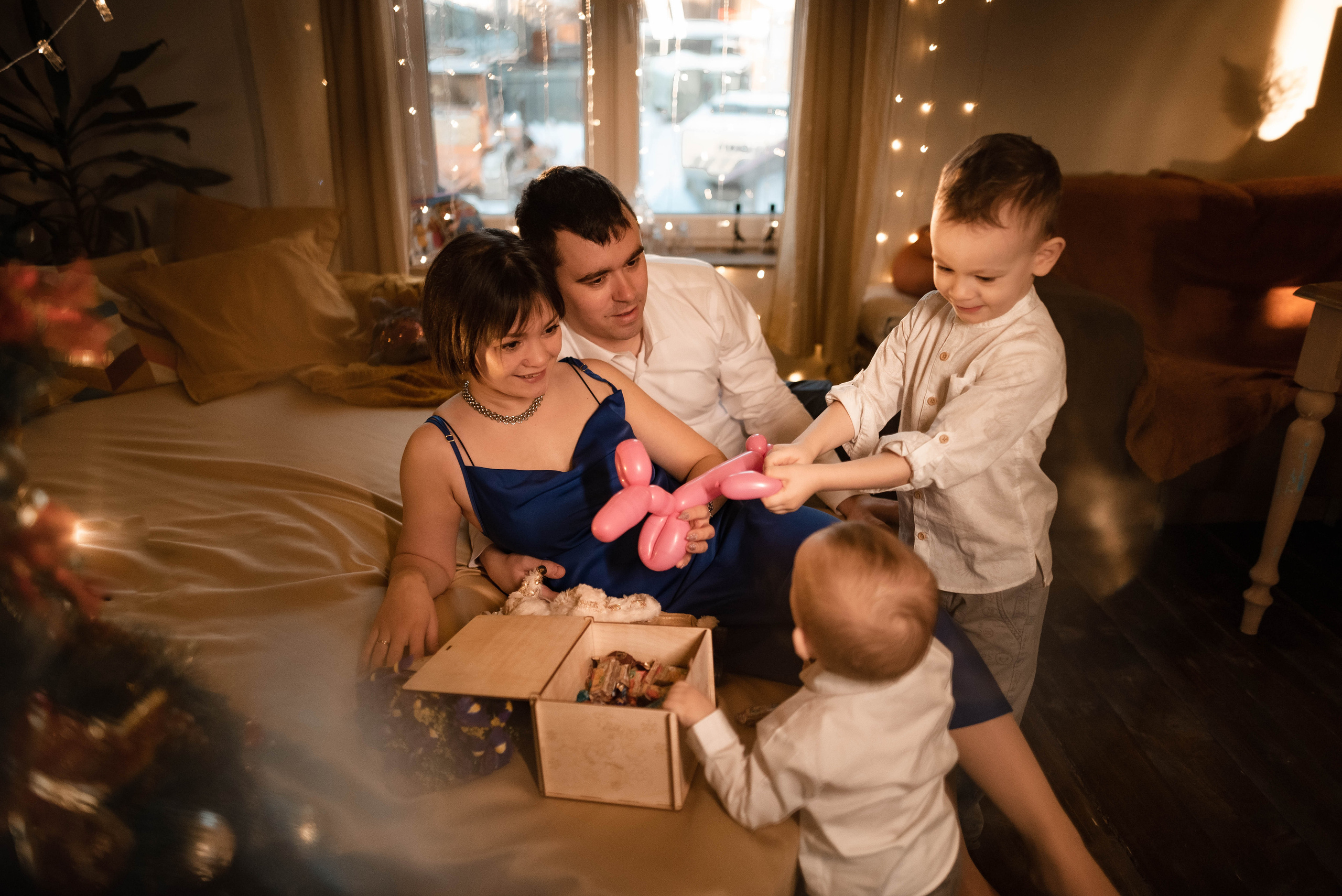 Новогодняя фотосессия для Зои и её семьи. Семейный и детский фотограф в Санкт-Петербурге Татьяна Дмитренко