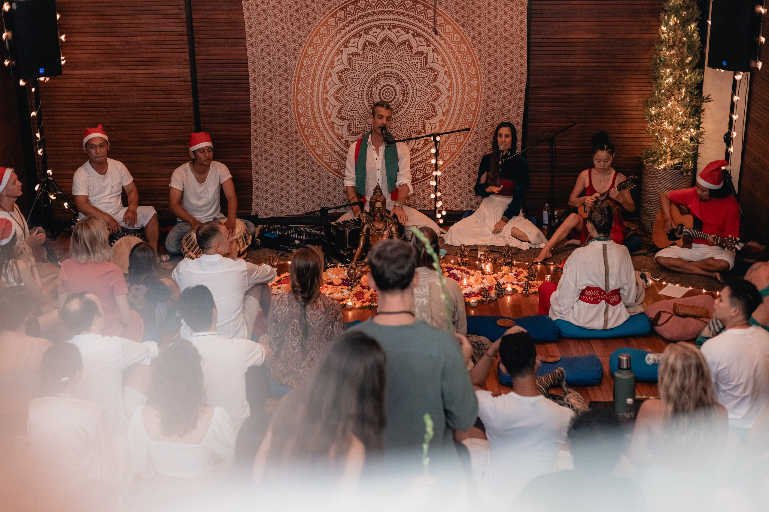 Christmas kirtan w Bhakti Bliss family. Mariam Bagdasaryan