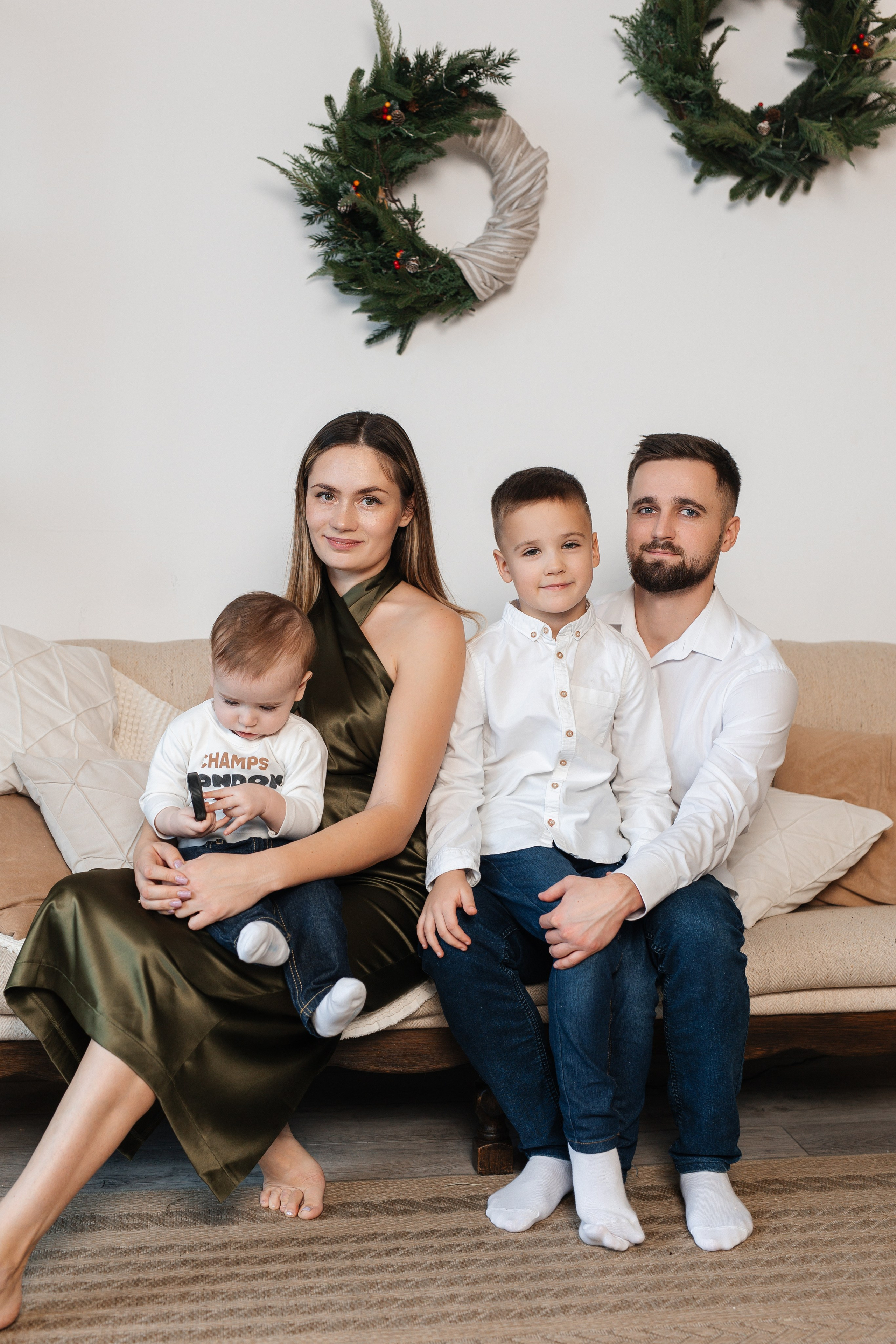 Семейная новогодняя фотосессия