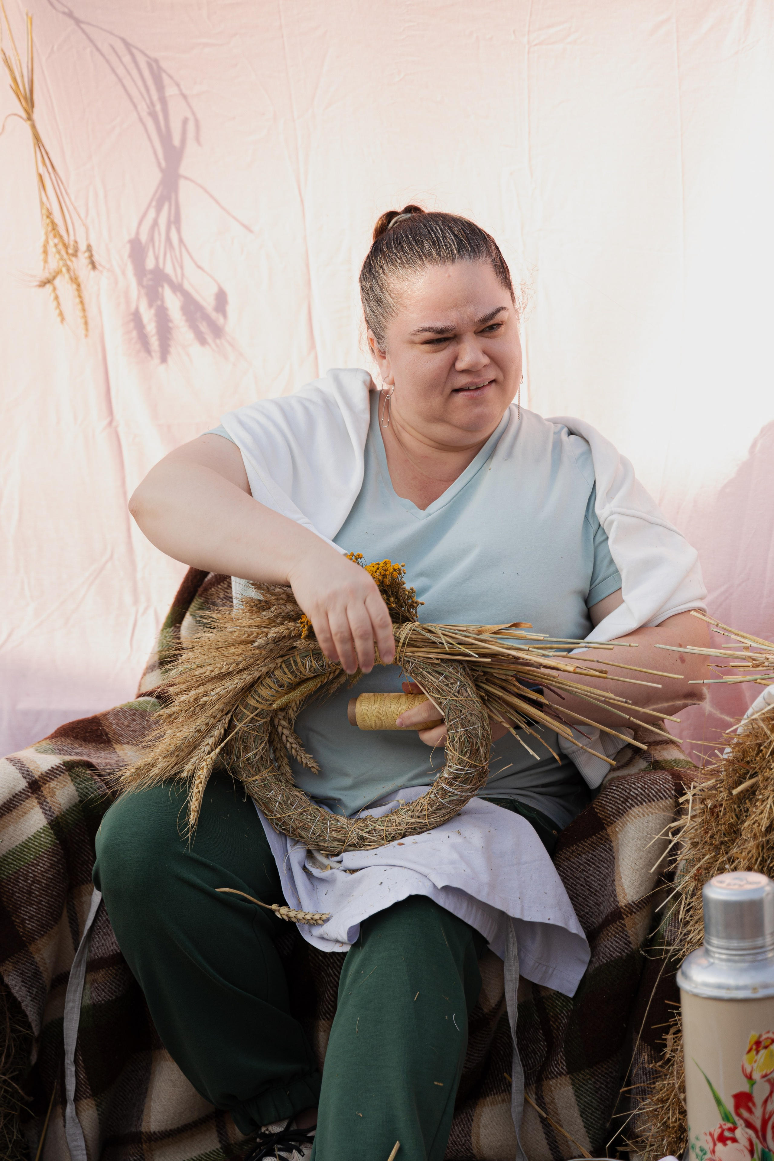МК Осенний венок (локация на крыше). Анастасия Ракчеева Художник
