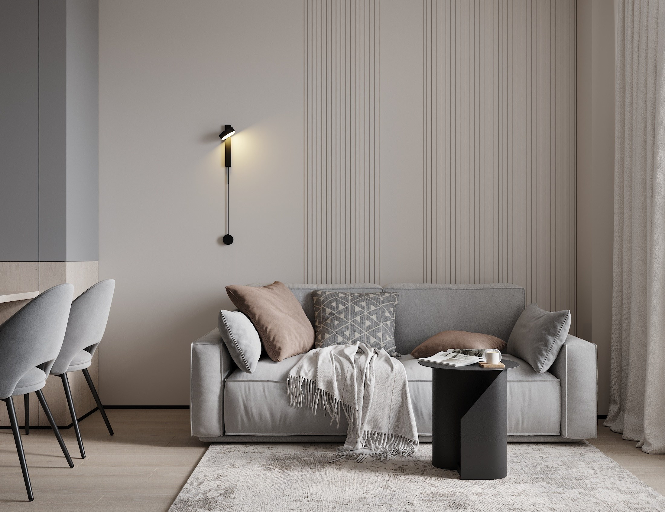 ЖК Еловый 54.7 кв.м. Дизайнер интерьера и 3D визуализатор Ванчугова Ольга