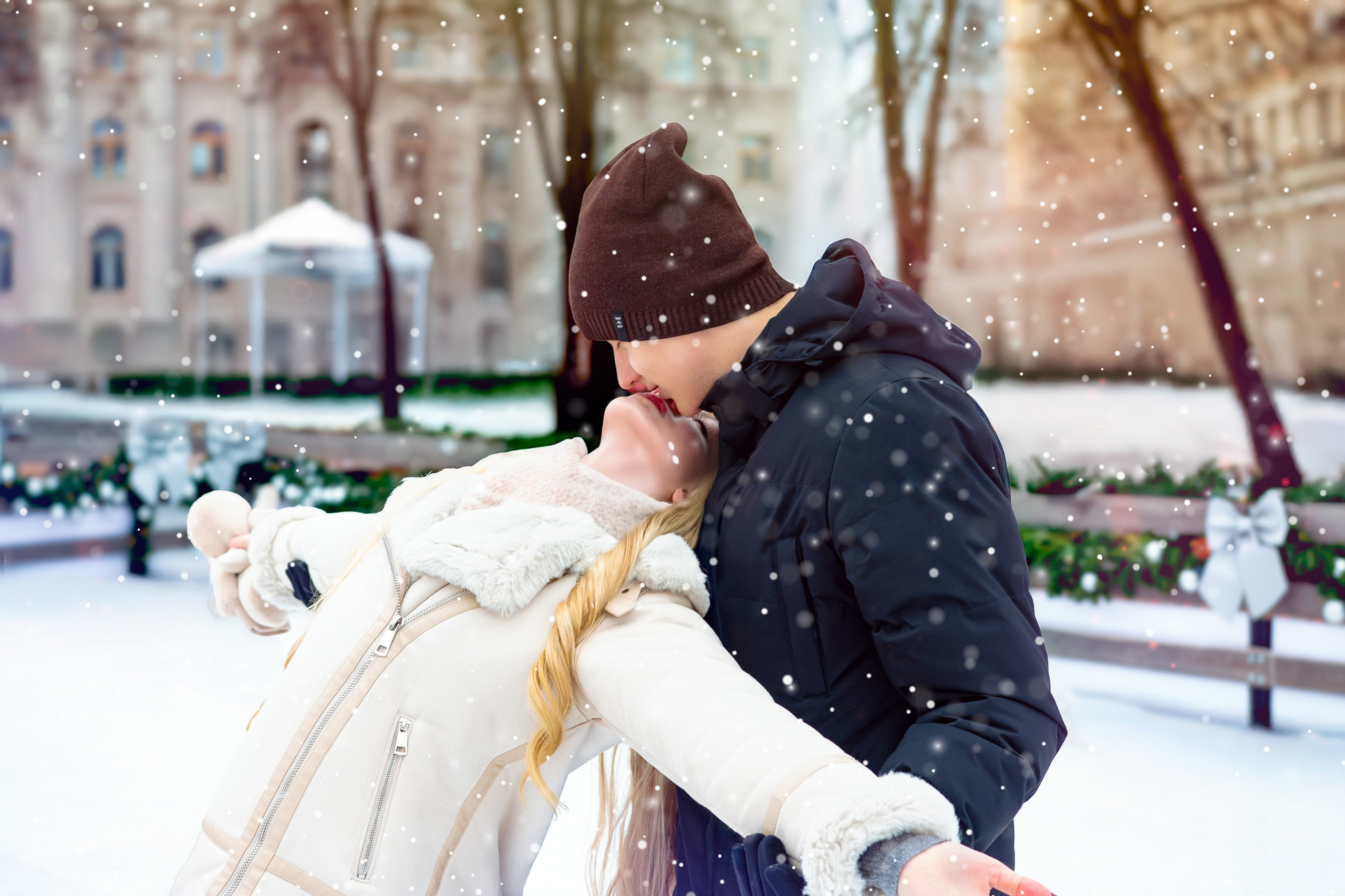 Love story фотосессия на коньках