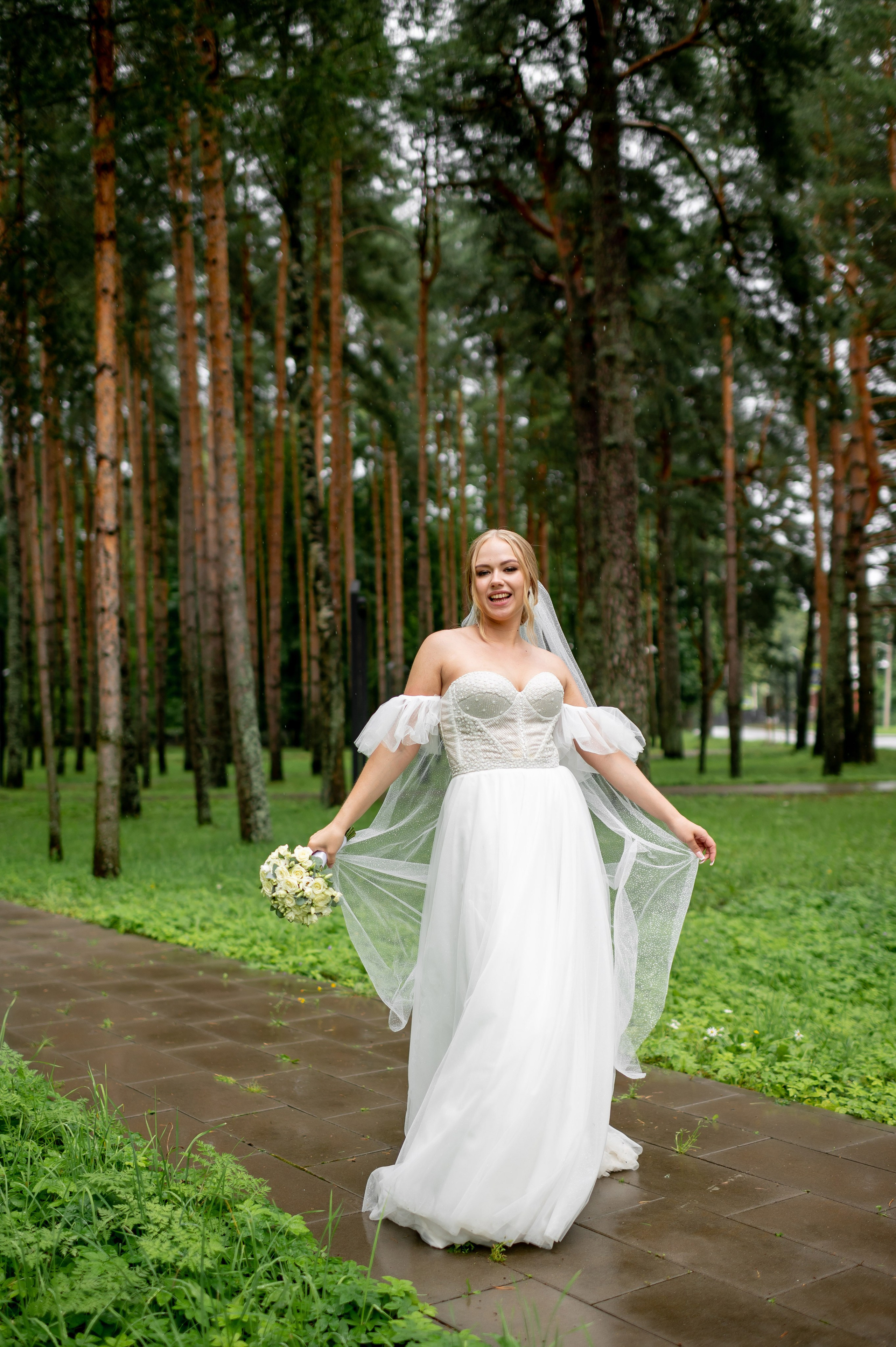 Ксения и Владислав (фотосессия в ЗАГСе и парке города Кингисеппа). Портретный, семейный и свадебный фотограф в Санкт-Петербурге и в Пушкине Ширяев Денис
