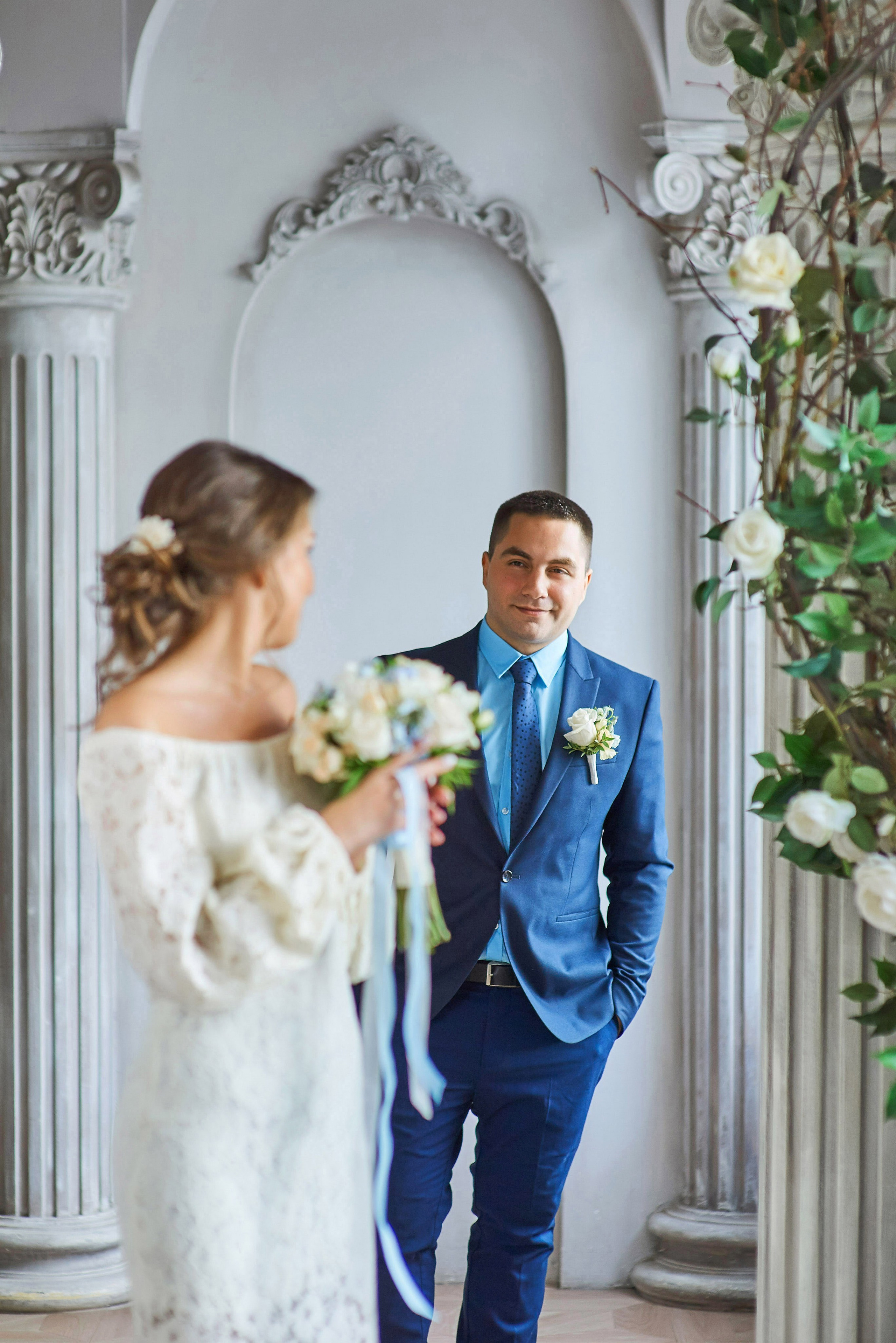 Свадебная фотосессия в студии. Портретный, семейный и свадебный фотограф в Санкт-Петербурге и в Пушкине Ширяев Денис